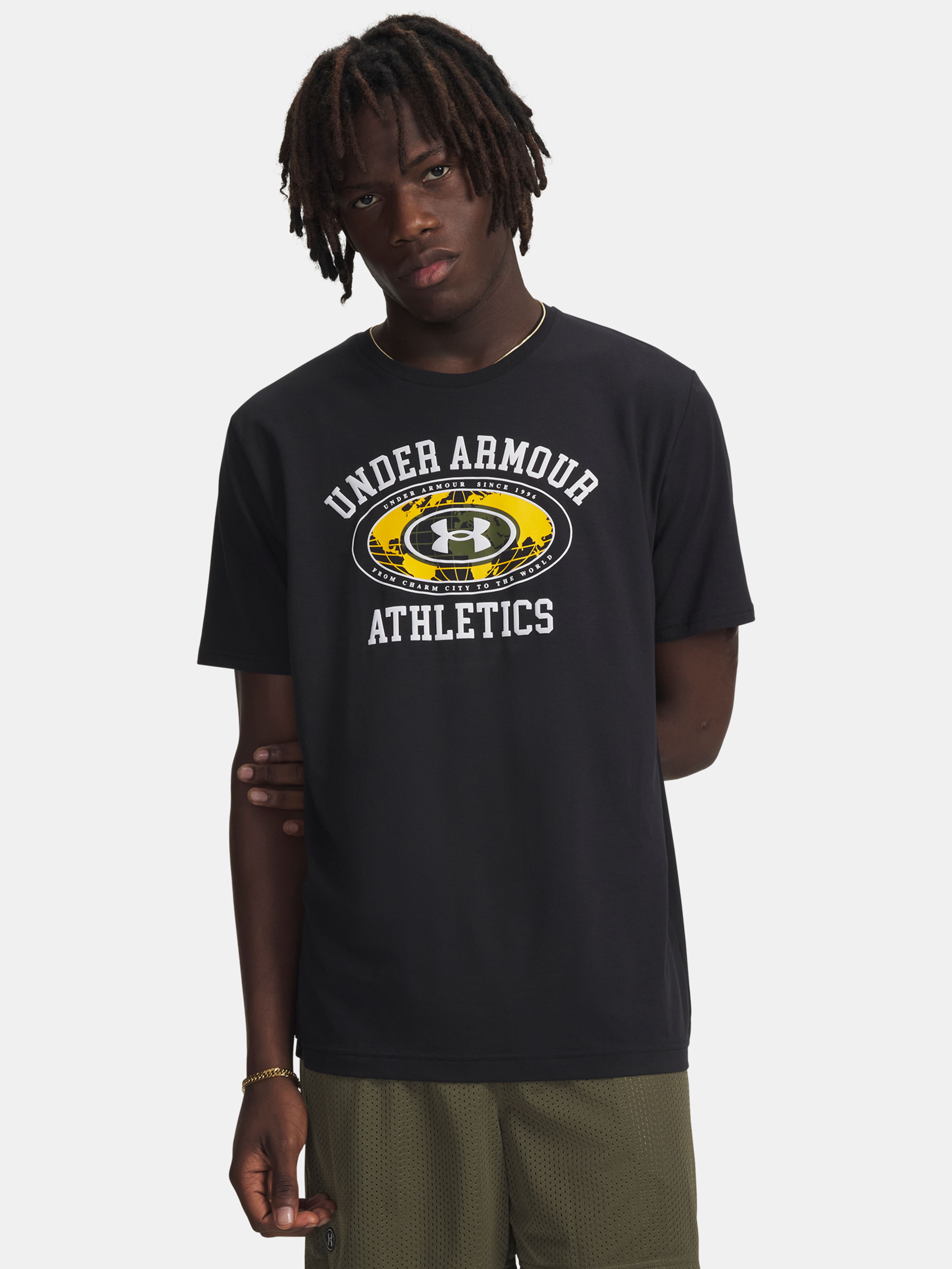 Pánské tričko Under Armour UA M 60/40S ARMOR GLOBE SS