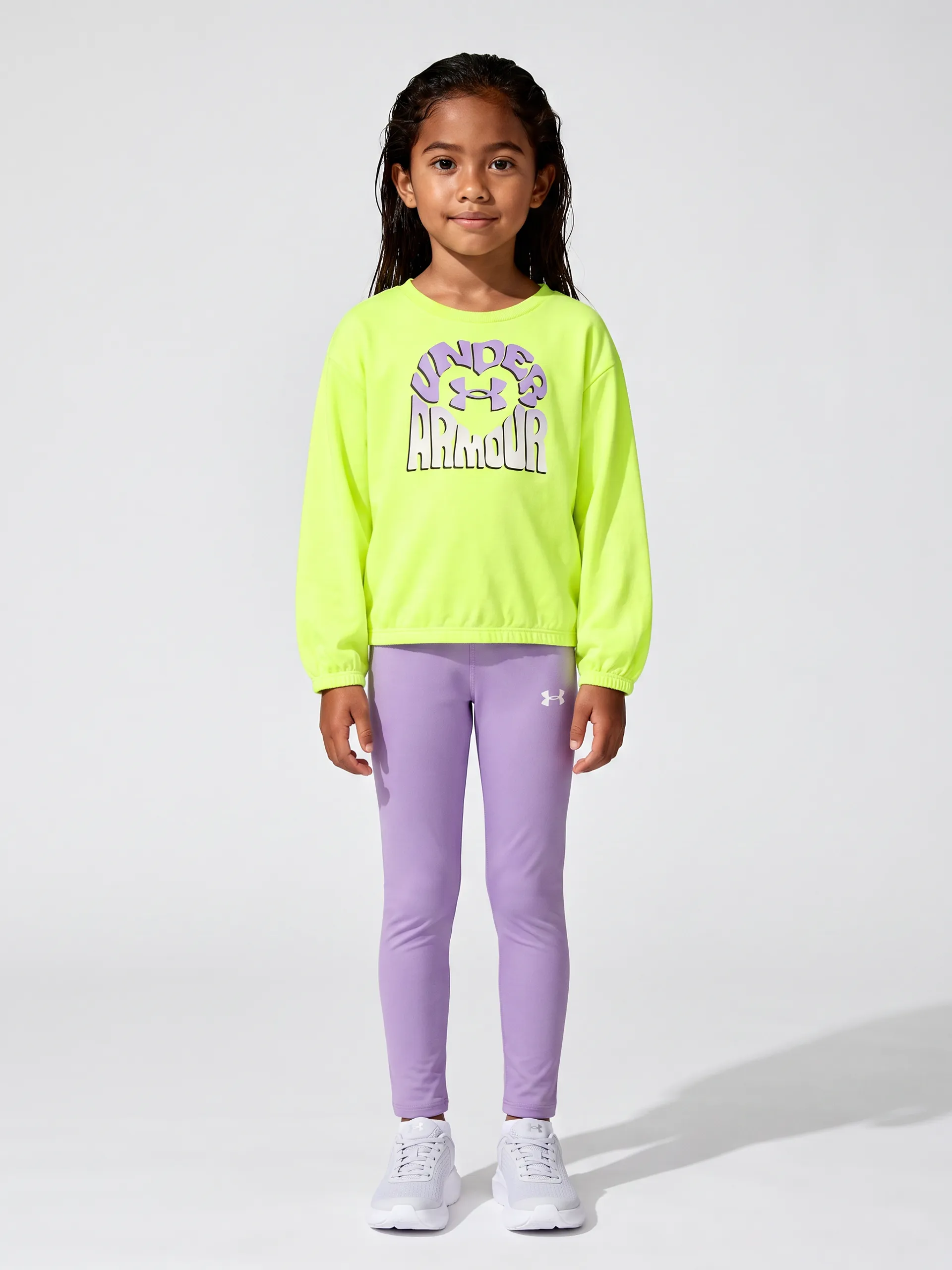 Mergaičių rinkinys Under Armour UA CREWNECK LEGGING SET - 001