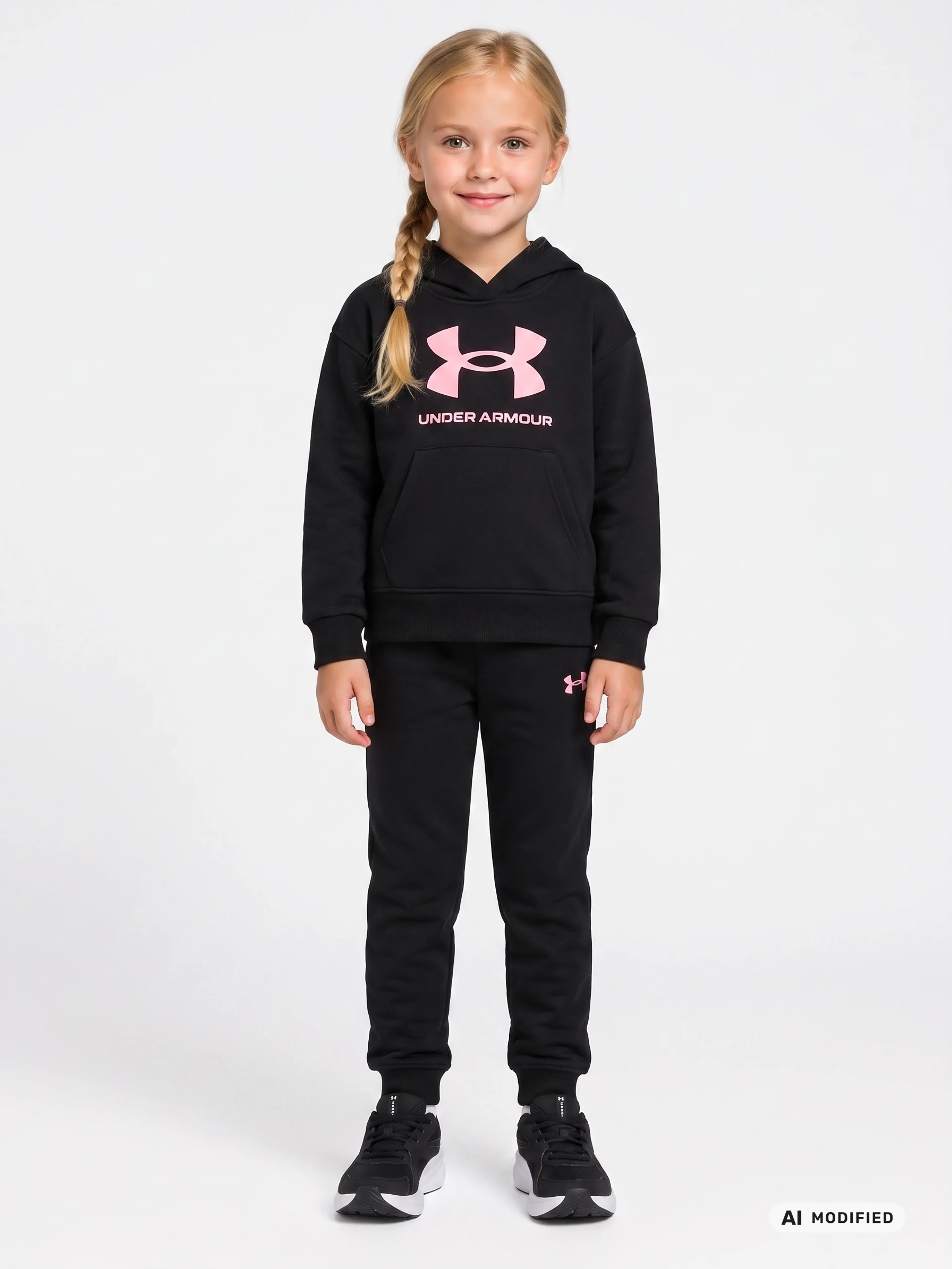 Lány szett Under Armour UA RIVAL PULLOVER SET - 001
