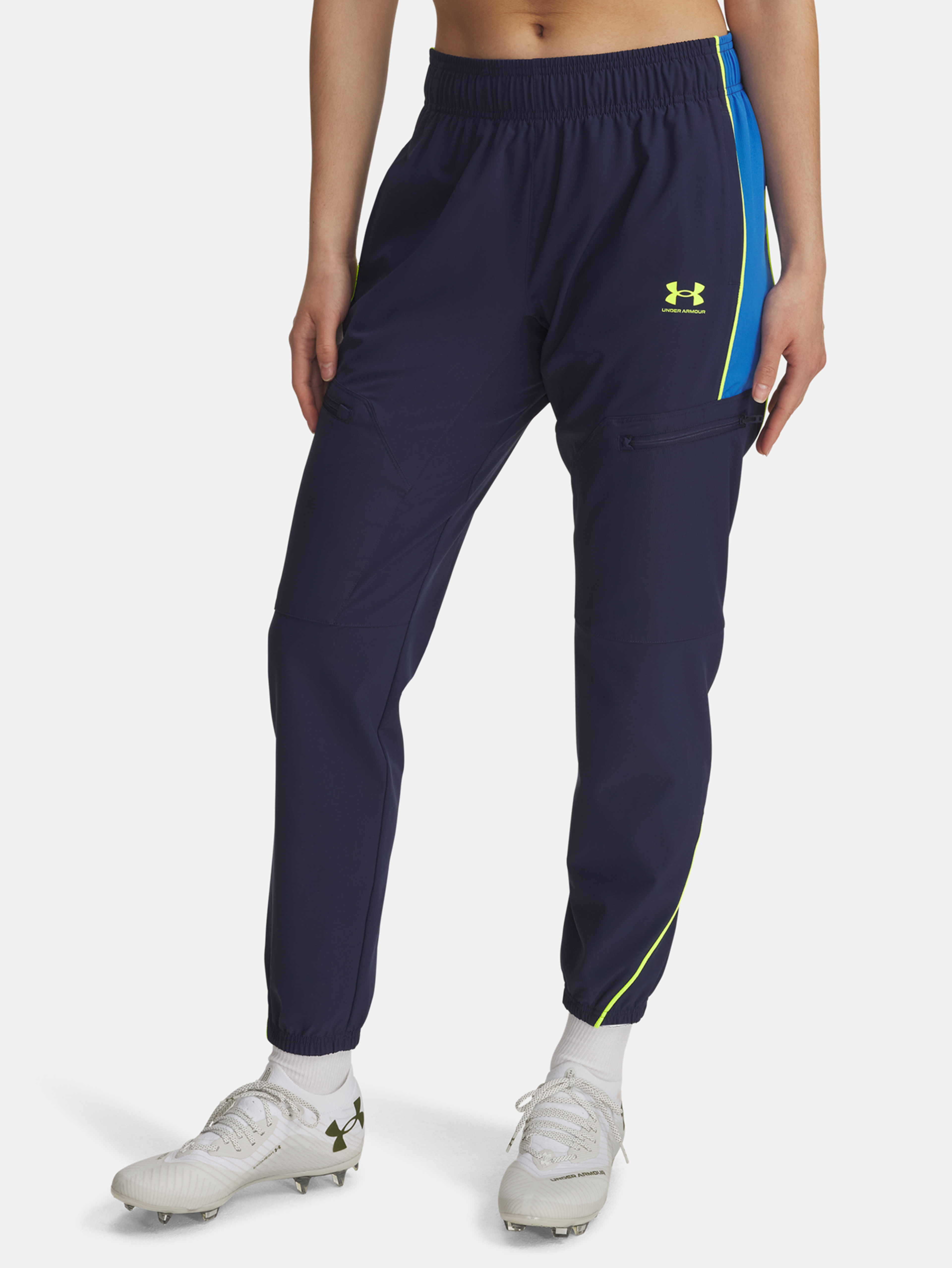 Ženske športne hlače Under Armour UA W Challenger Warmup Pants-BLU