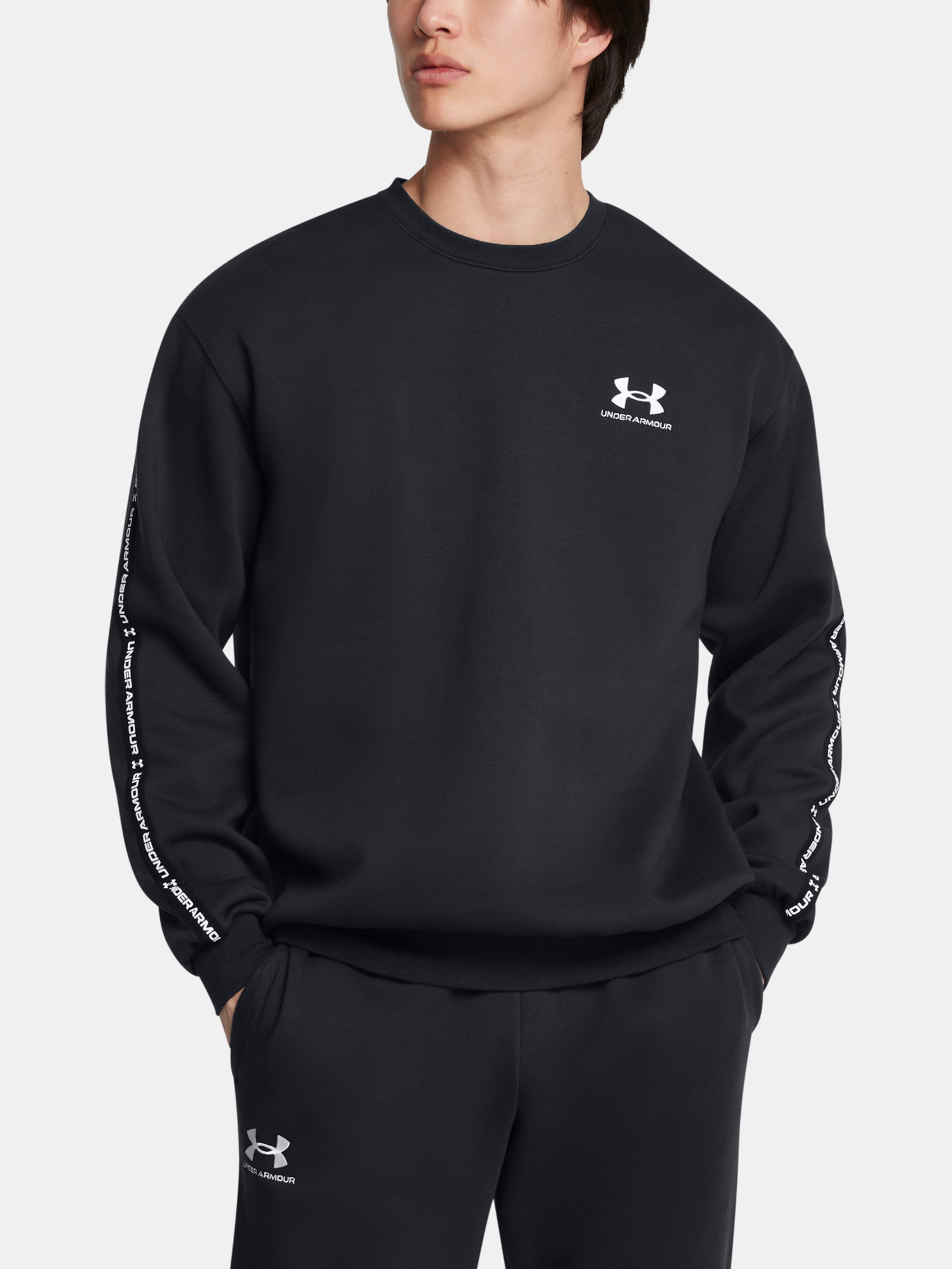 Moški pulover Under Armour UA Icon Fleece Crew Taping