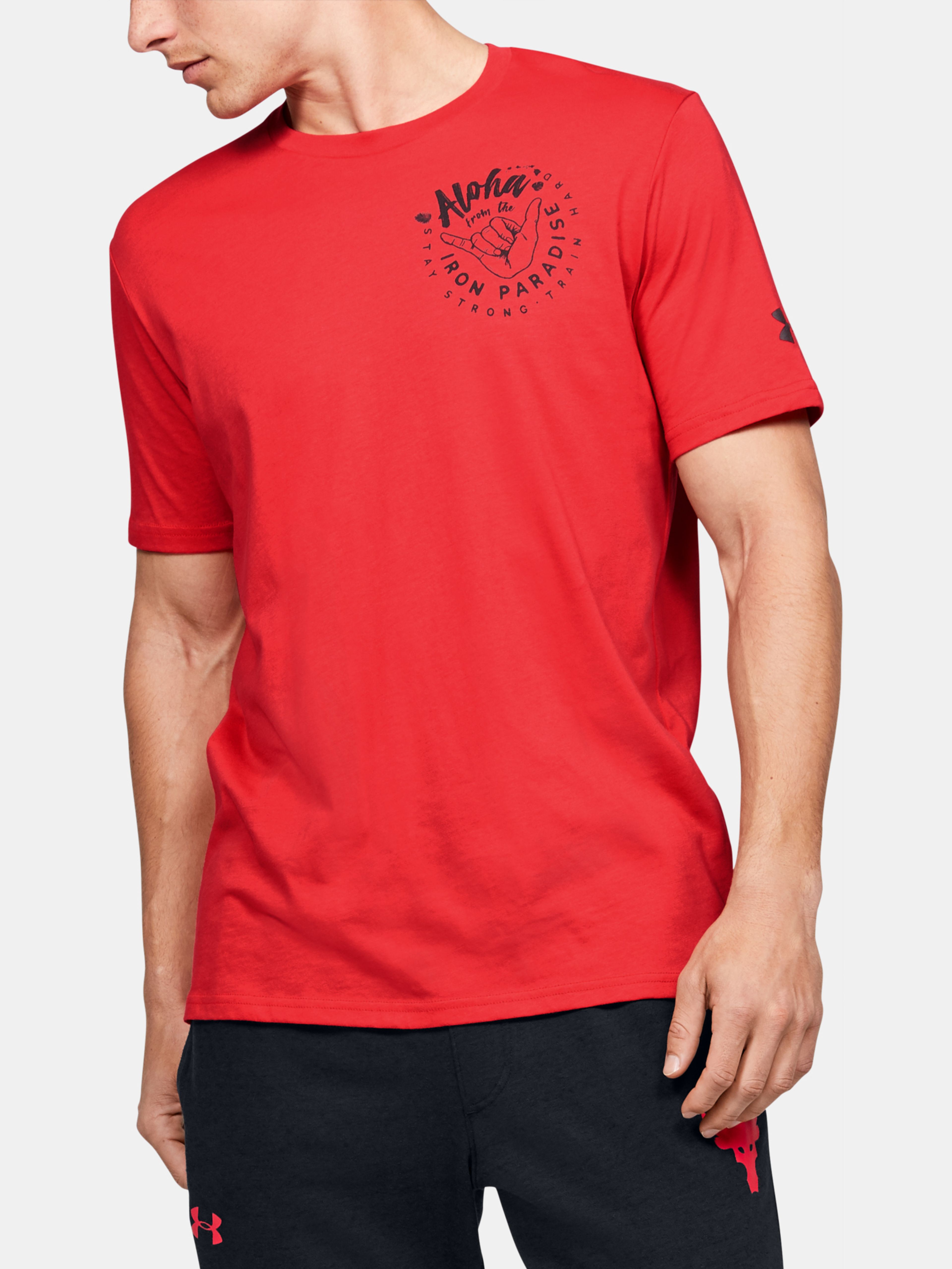 Férfi póló Under Armour Project Rock Iron Paradise Ss
