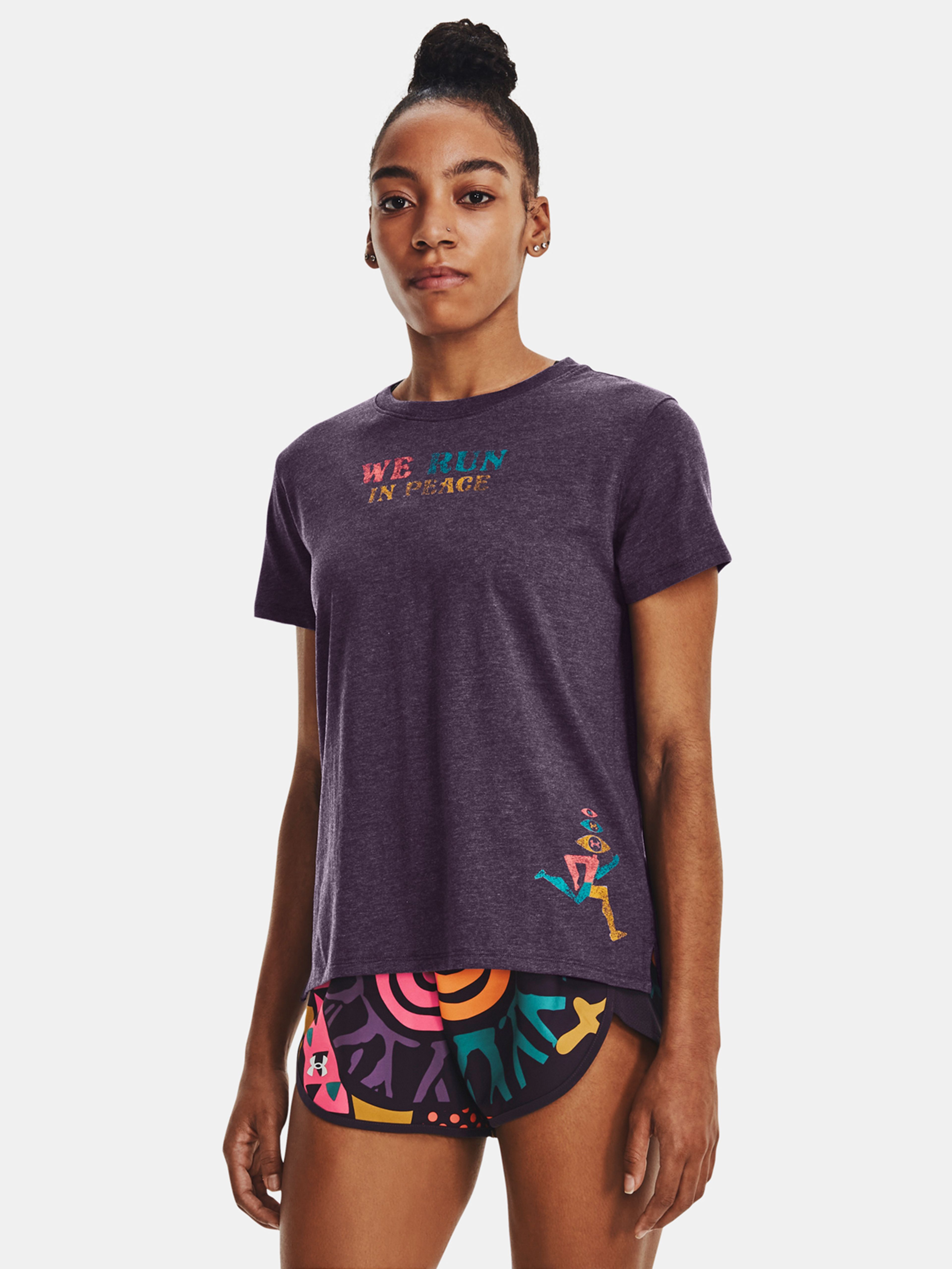 Női póló Under Armour UA Run In Peace SS Tee