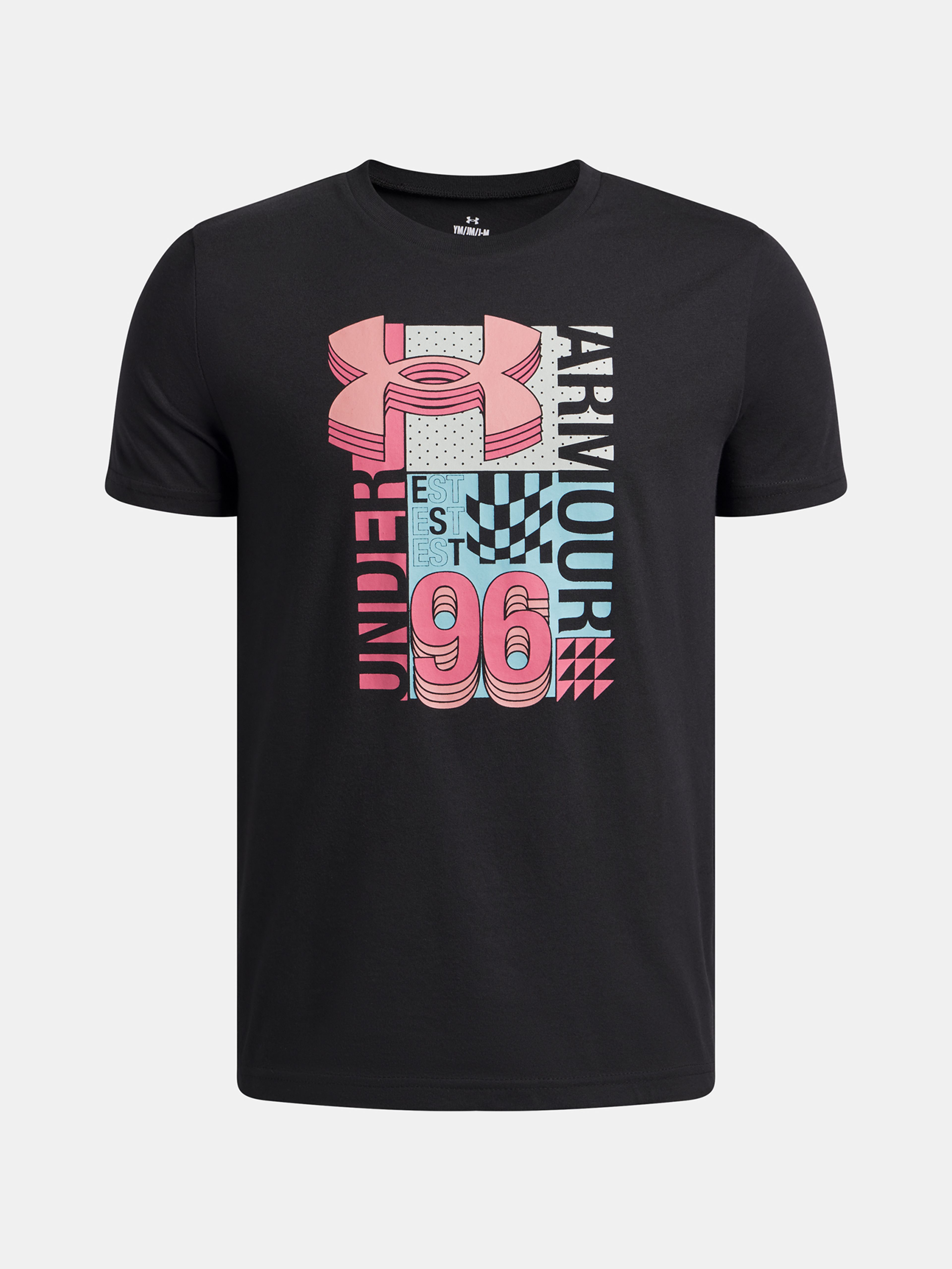 Deška majica Under Armour UA B LOGO WM COLLAGE SS-BLK