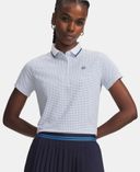 Női póló Under Armour UA ArmourDry Printed Polo-Fehér - 002
