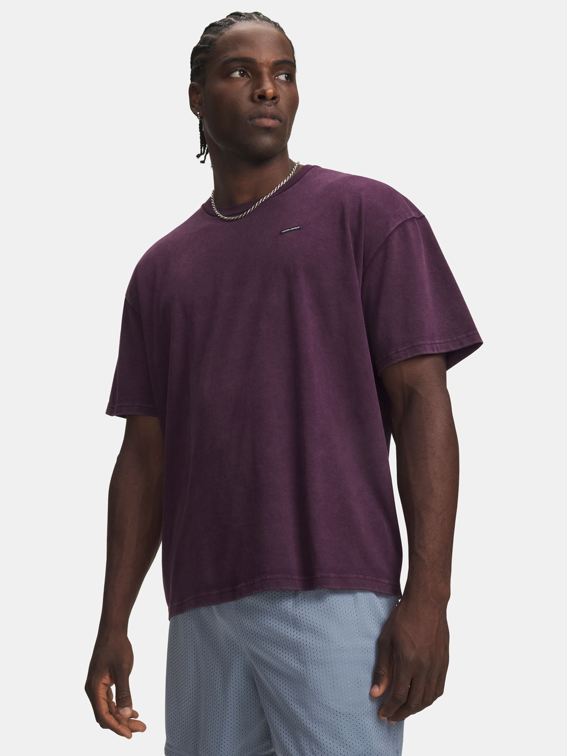 Férfi póló Under Armour UA M HWT OS WASH SS - 001