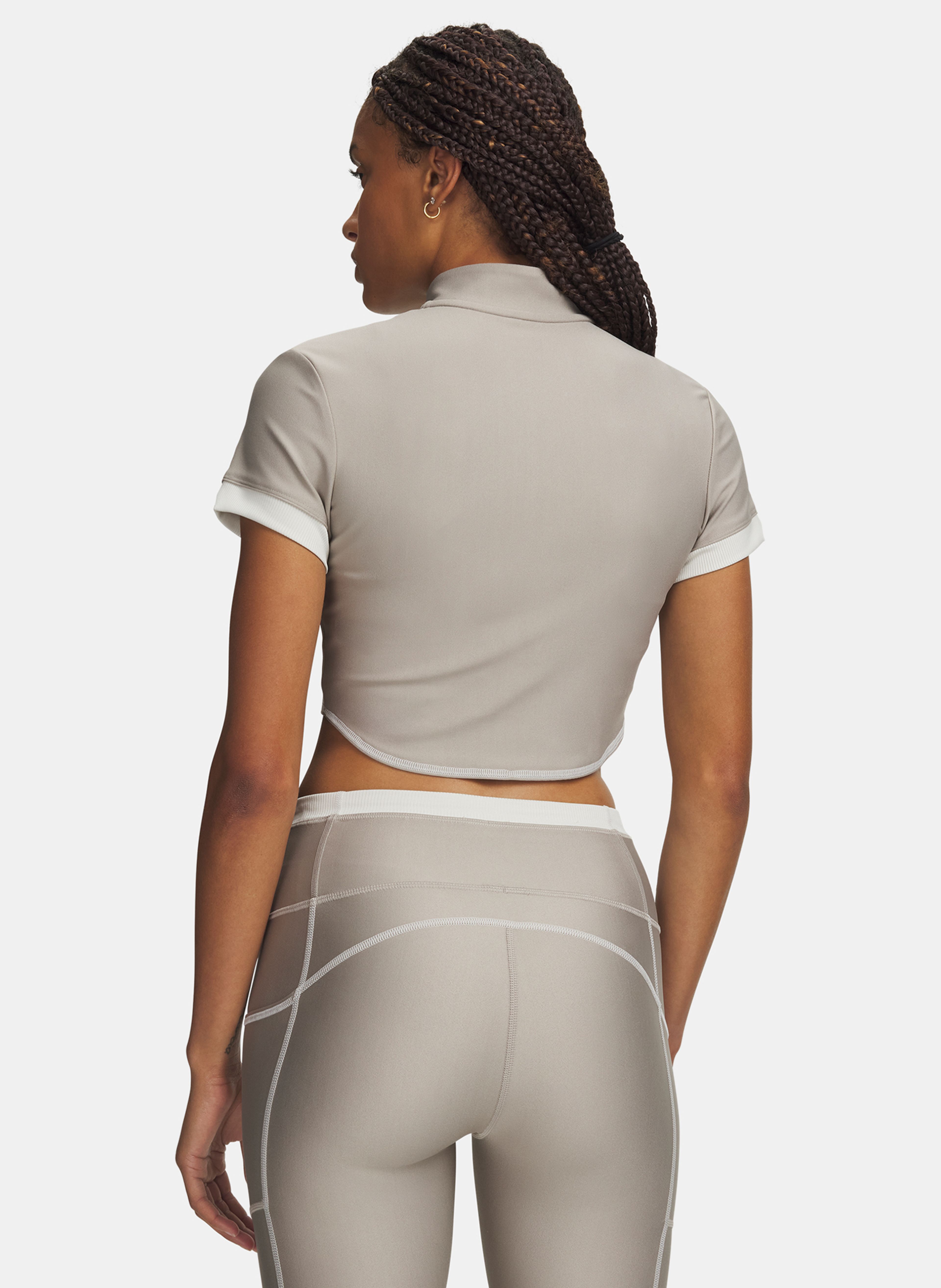 Ženska majica Under Armour UA HeatGear Novelty SS FZ - 002