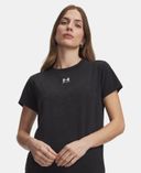 Naiste t-särk Under Armour Rival Cotton Wash SS-Must - 001
