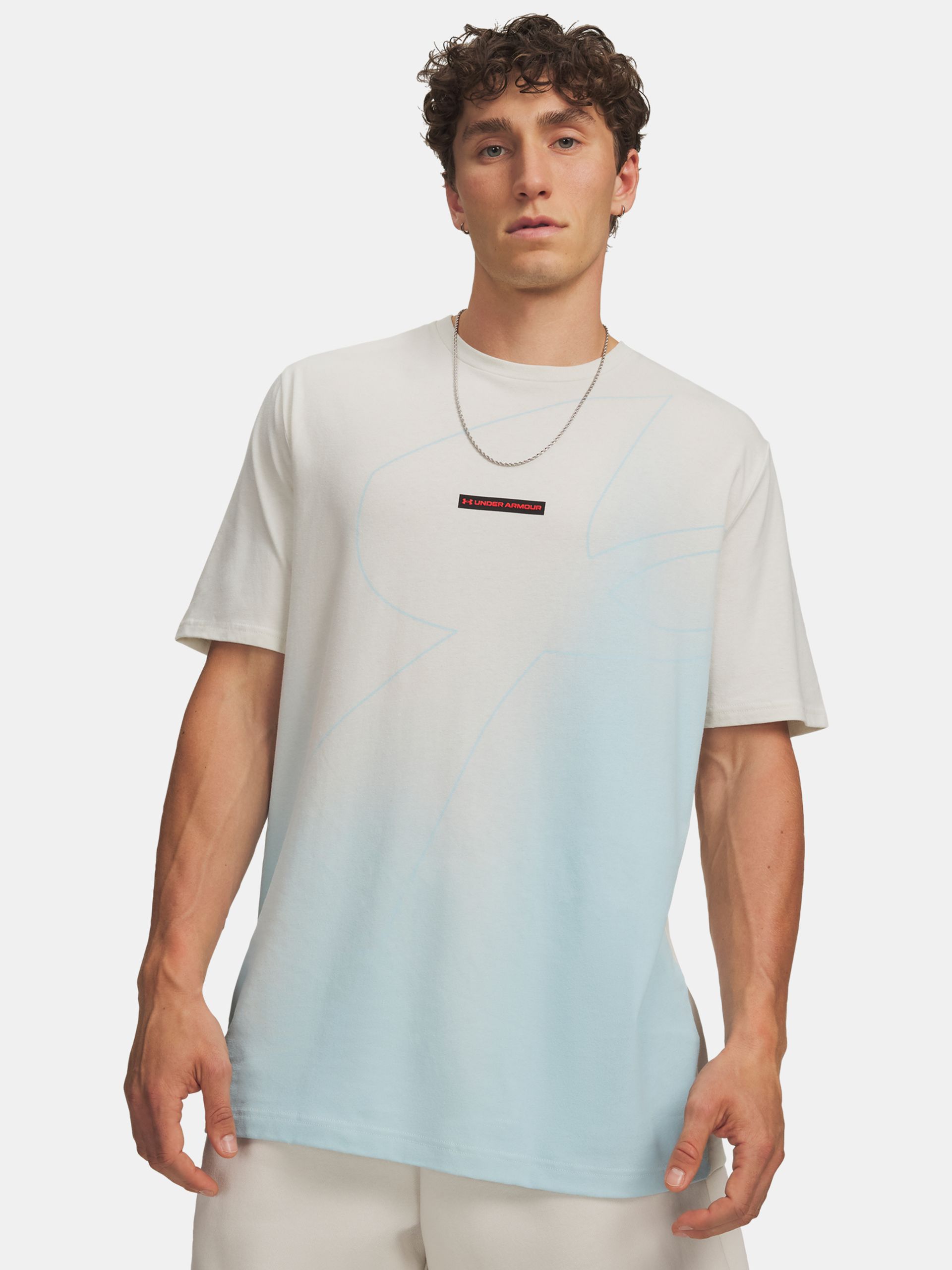 Pánské tričko Under Armour UA M 60/40S BLEND LOGO SS - 001