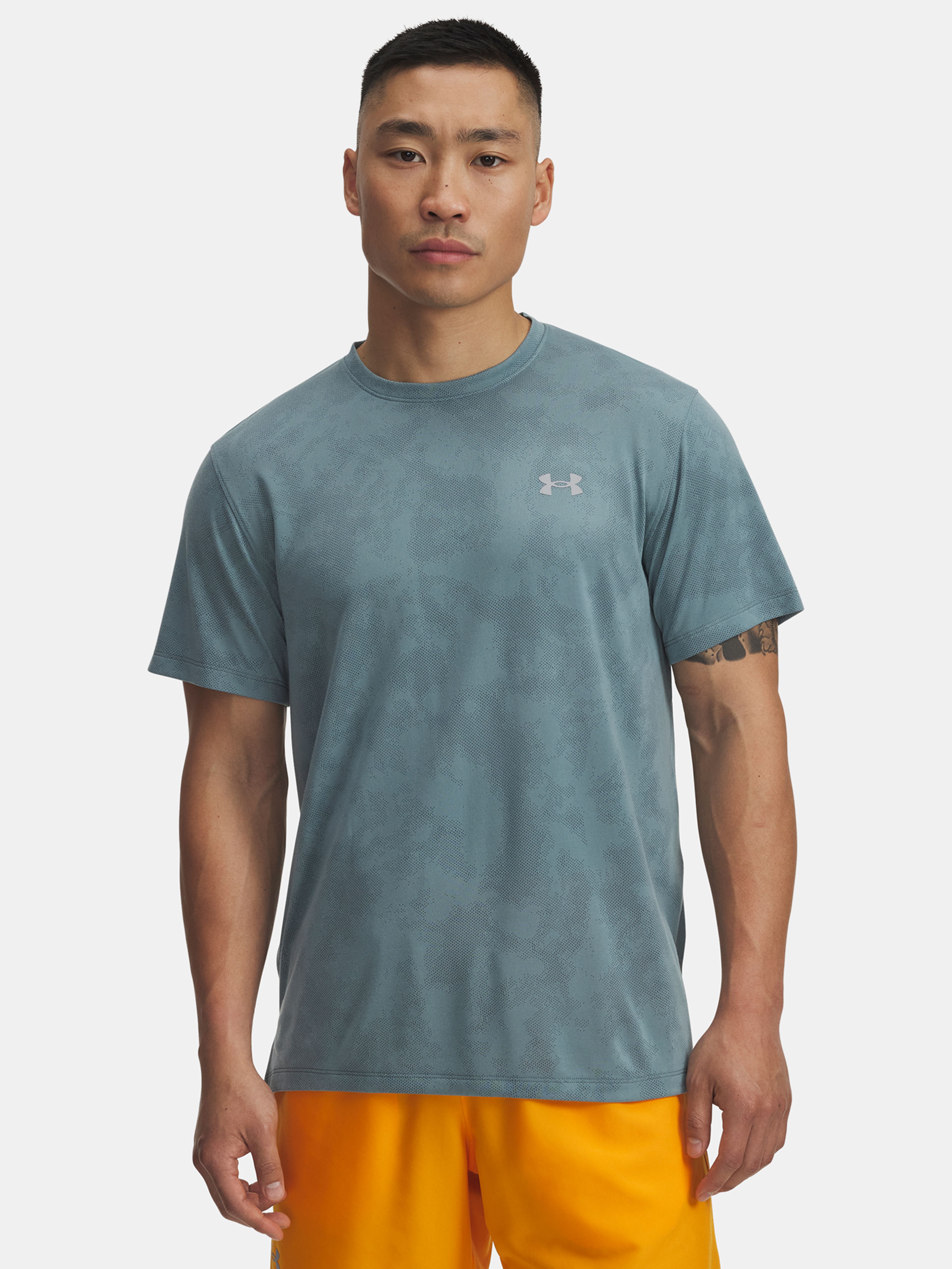 Férfi póló Under Armour UA Launch Camo SS-GRN