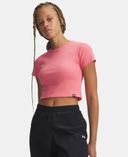 Dámské tričko Under Armour UA Rival Rib Baby Tee-Růžová - 003