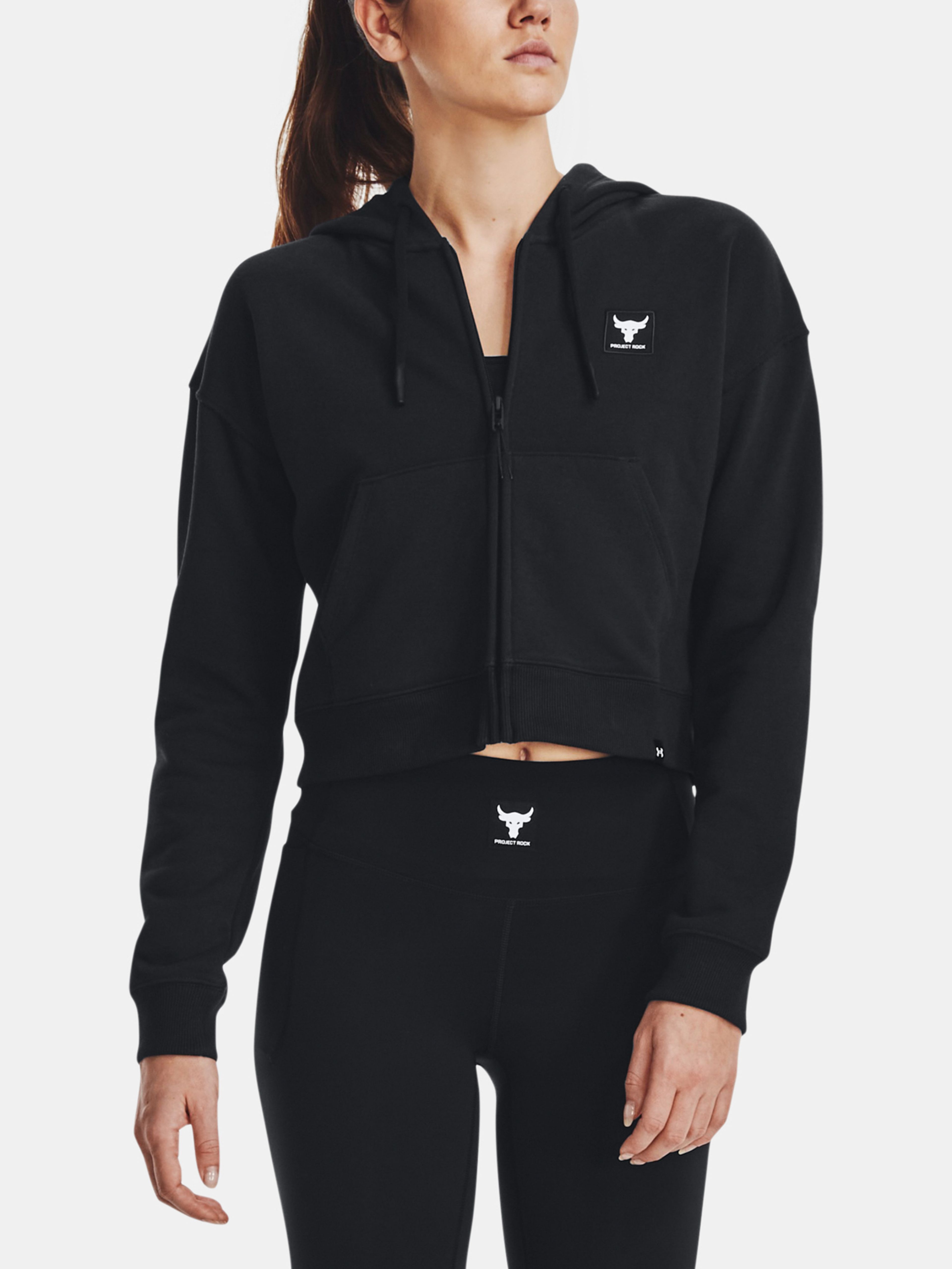 Dámská mikina Under Armour Pjt Rck HW Terry FZ