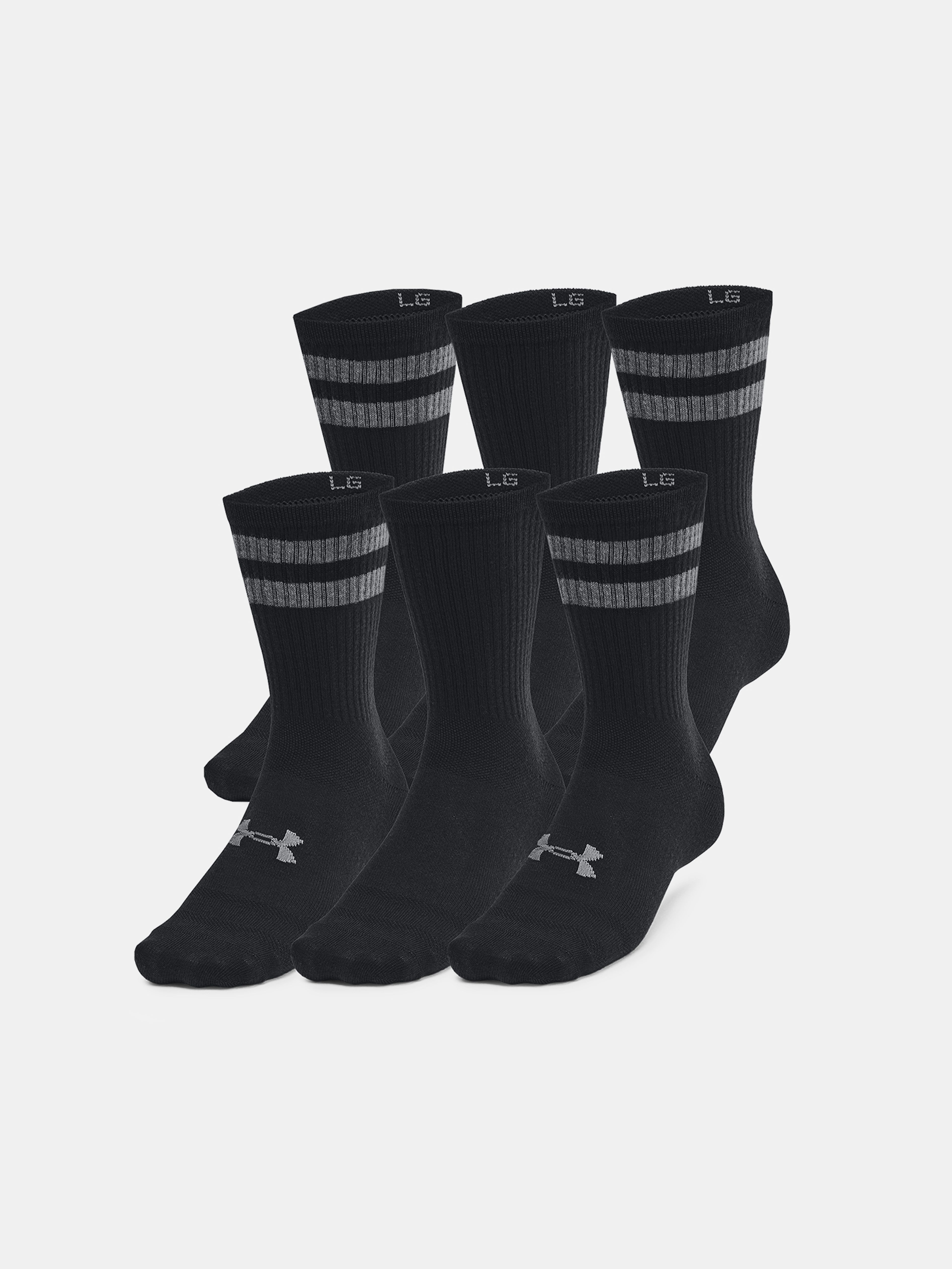 Unisexové ponožky Under Armour UA Essential 6pk Crew