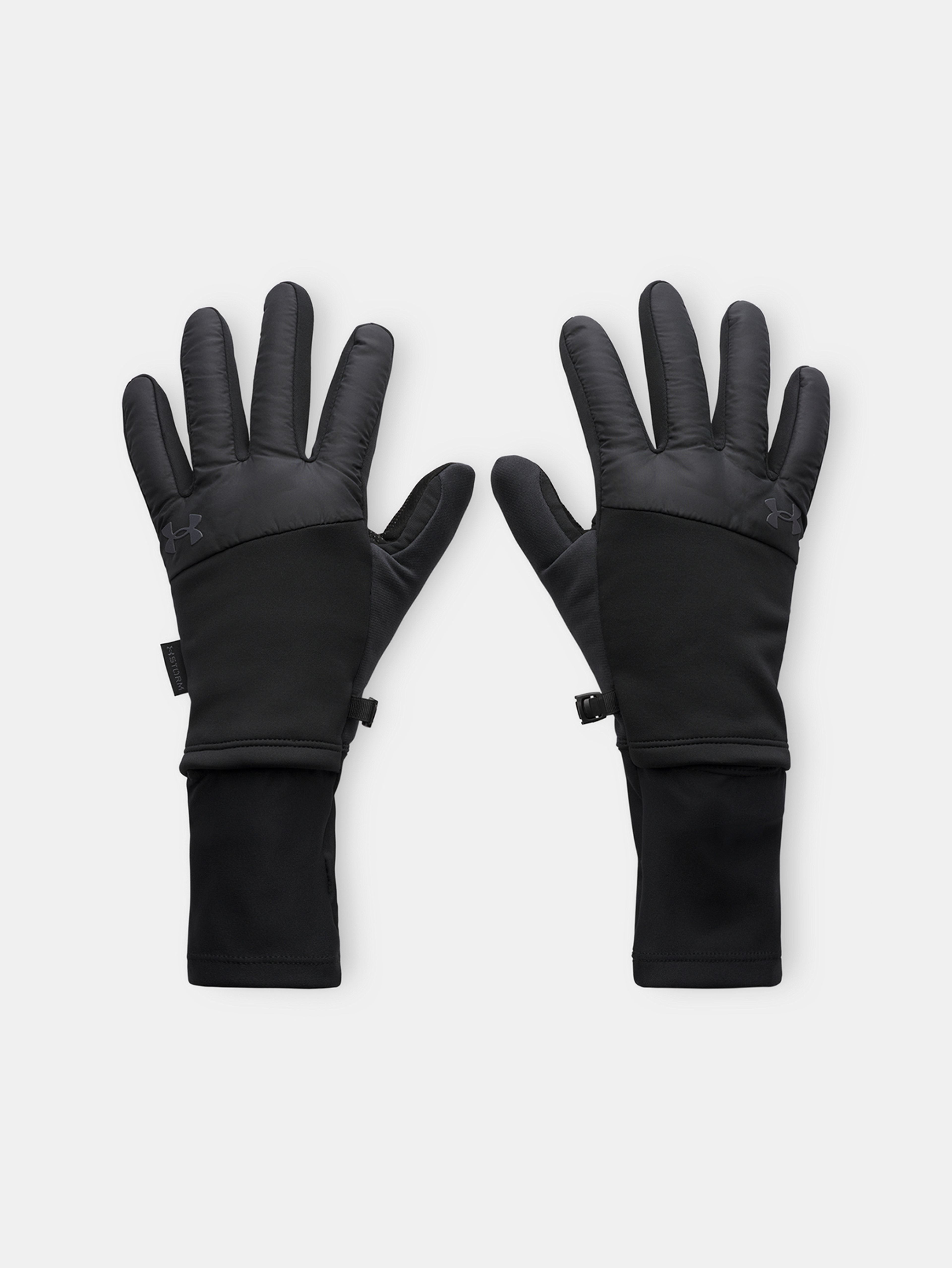 Pánske rukavice Under Armour M's Storm Fleece Run Gloves-BLK