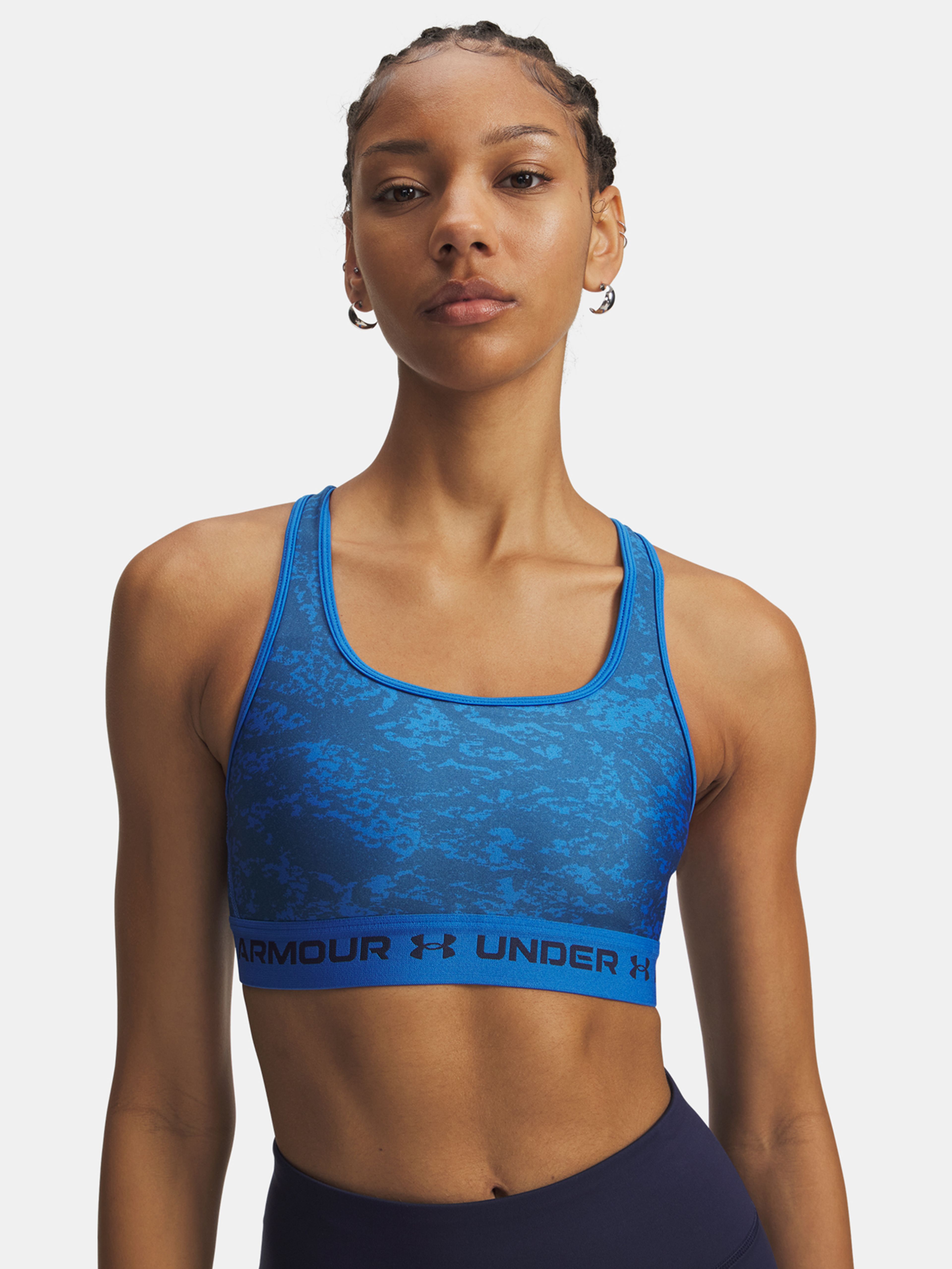 Női melltartó Under Armour Crossback Mid Print-BLU
