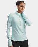 Női póló Under Armour UA Qualifier Run 1/2 Zip-Zöld - 004