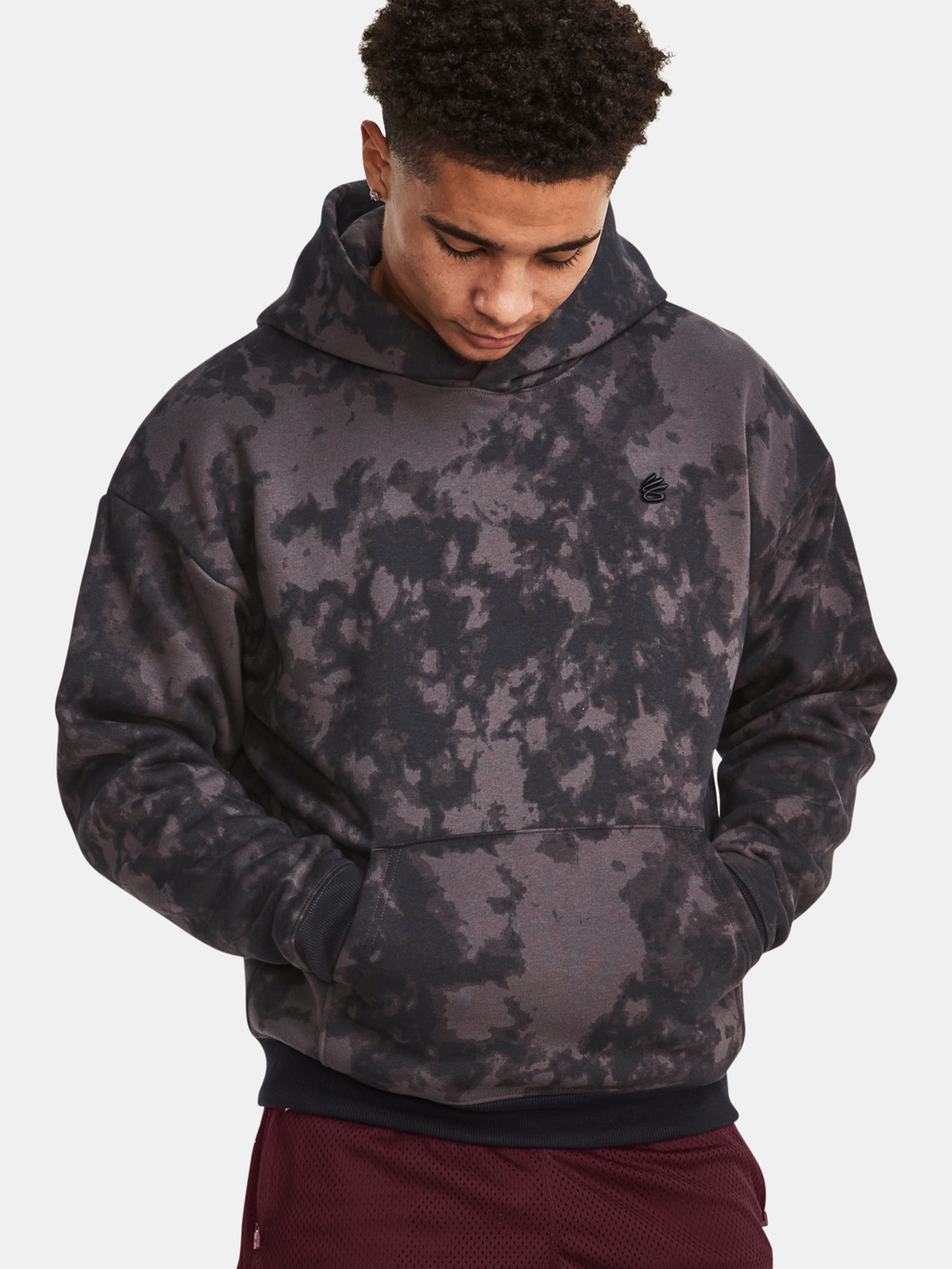 Meeste dressipluus Under Armour Curry Acid Wash Hoodie