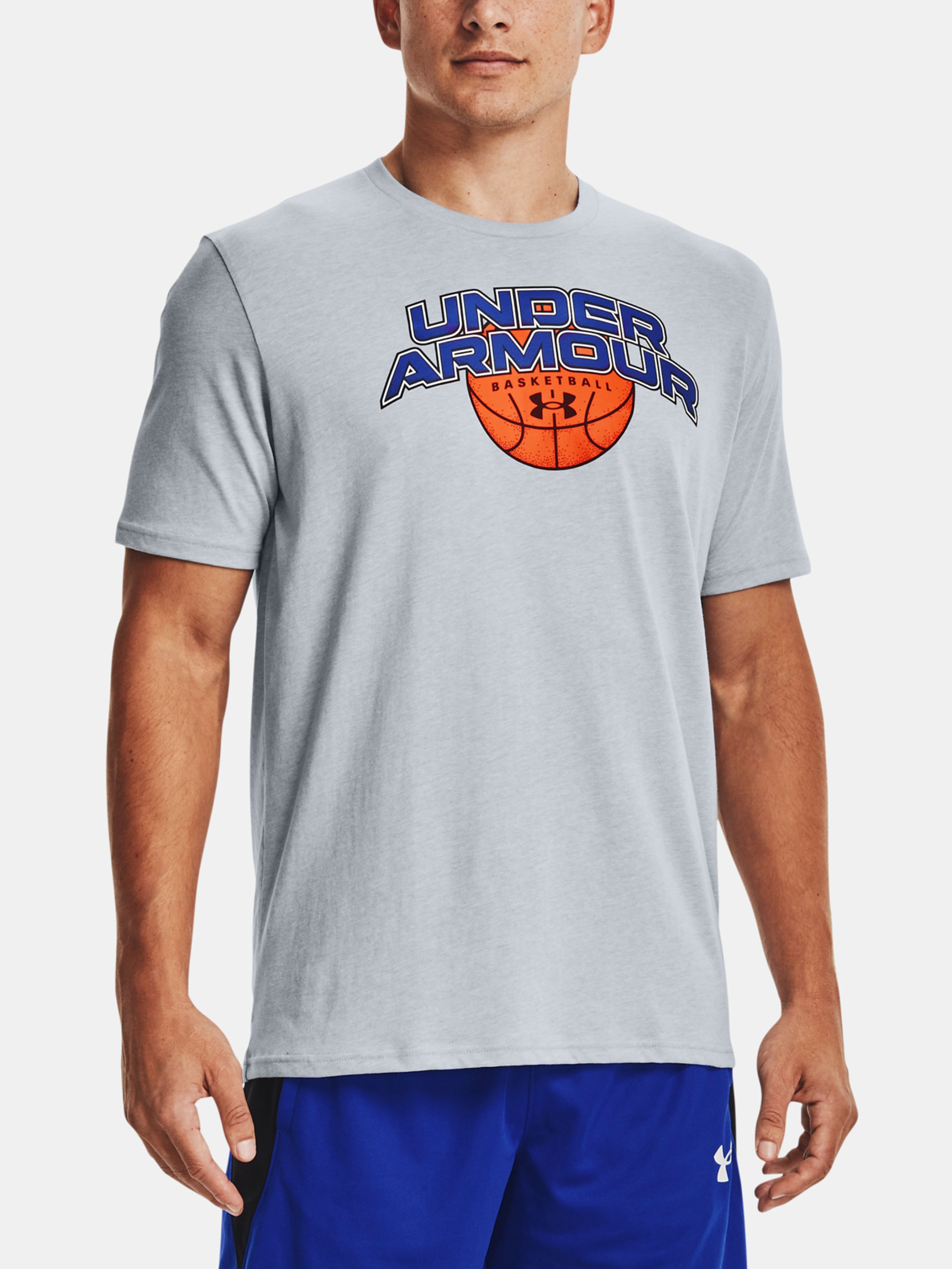 Férfi póló Under Armour UA BBALL BRANDED WRDMRK  SS