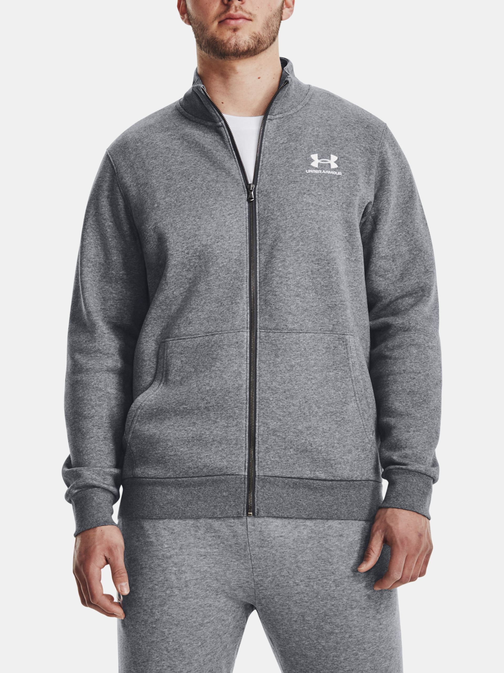 Férfi dzseki Under Armour UA Essential Flc Track Jkt - 001