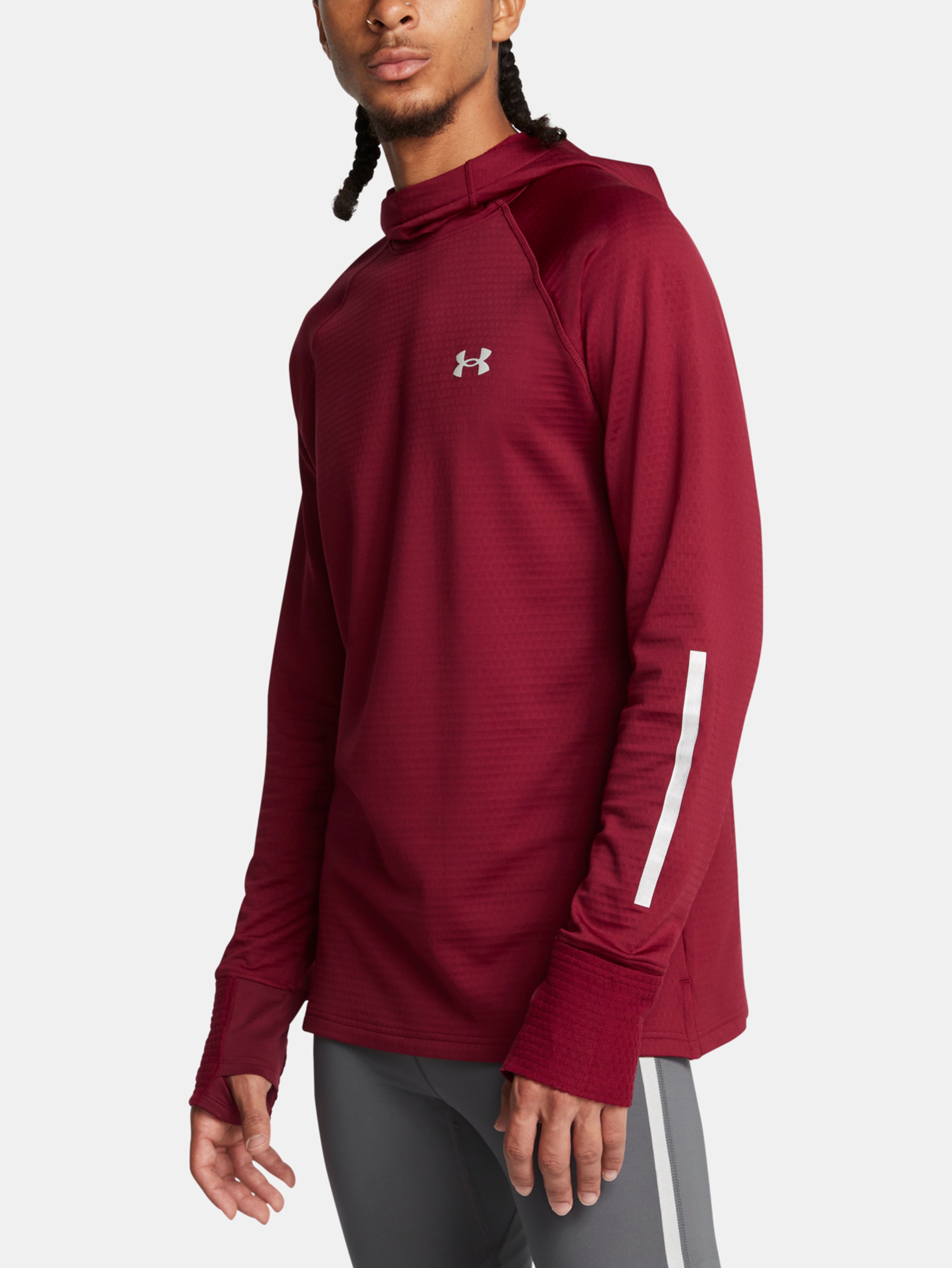 Pánska mikina Under Armour UA LAUNCH ELITE CW HOODY-RED