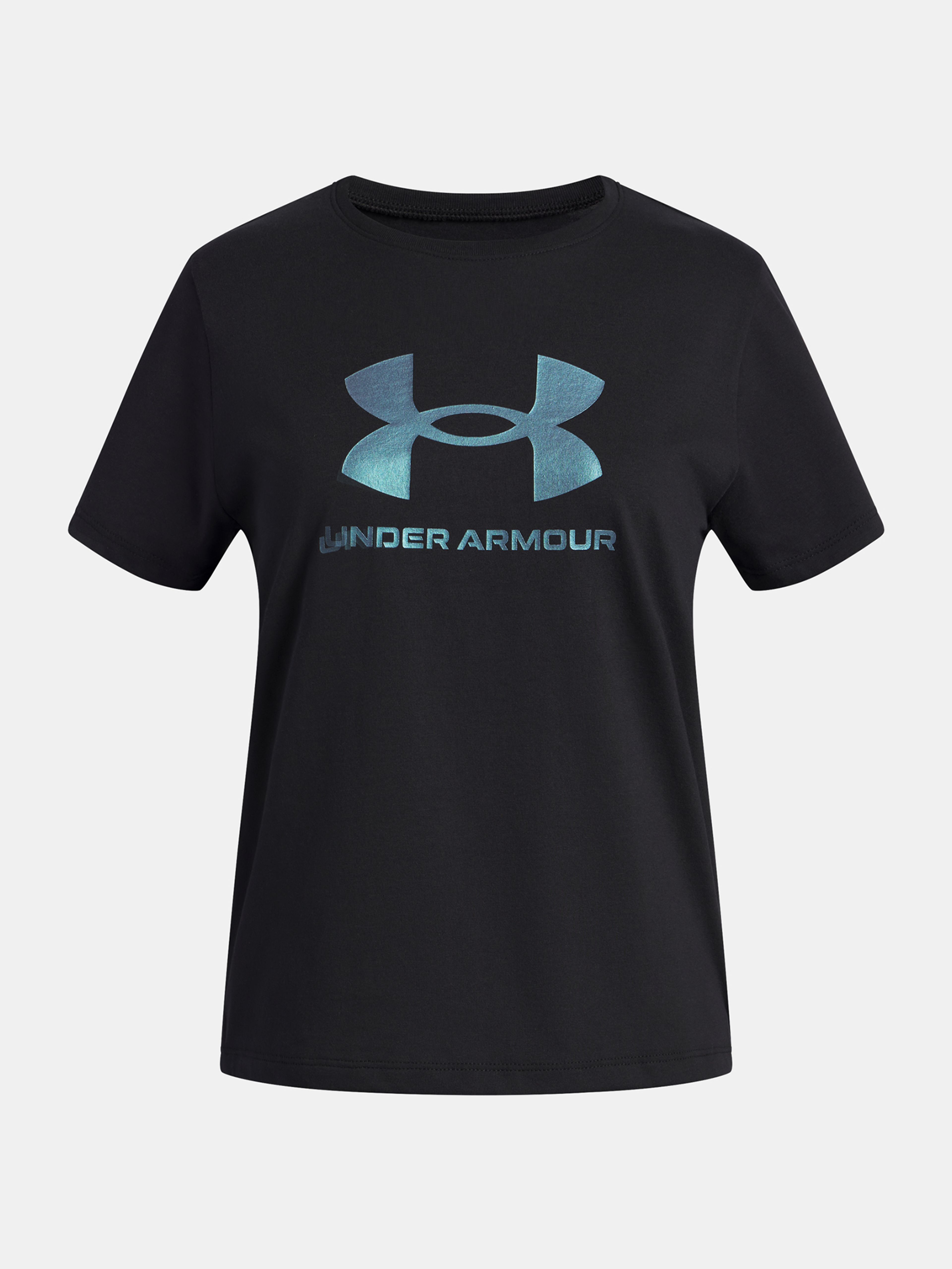 Lány póló Under Armour UA G Rival Shimmer SS-BLK