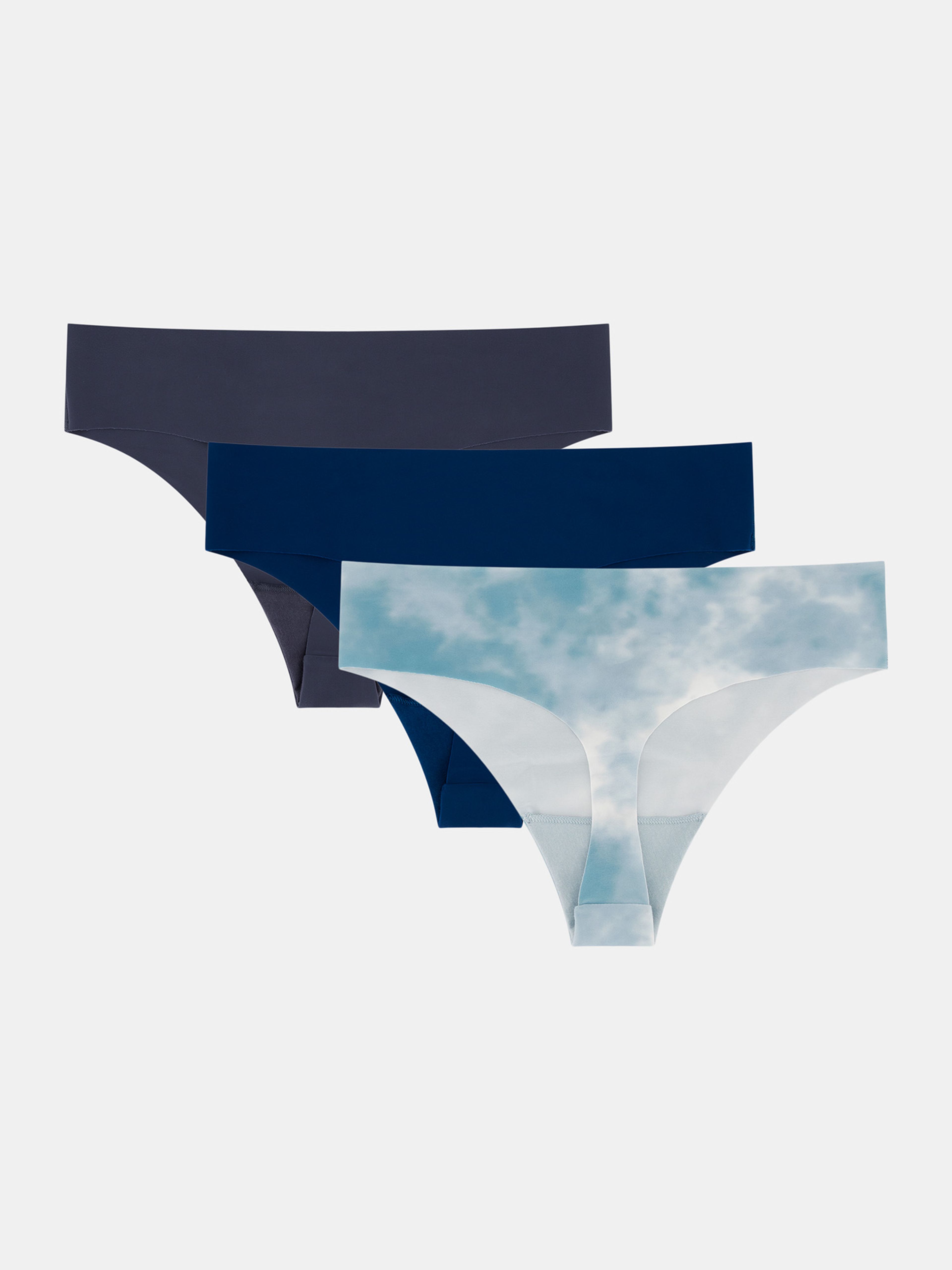 Sieviešu tangas Under Armour UA Pure Stretch No Show Thong -Print - 3pk - 002