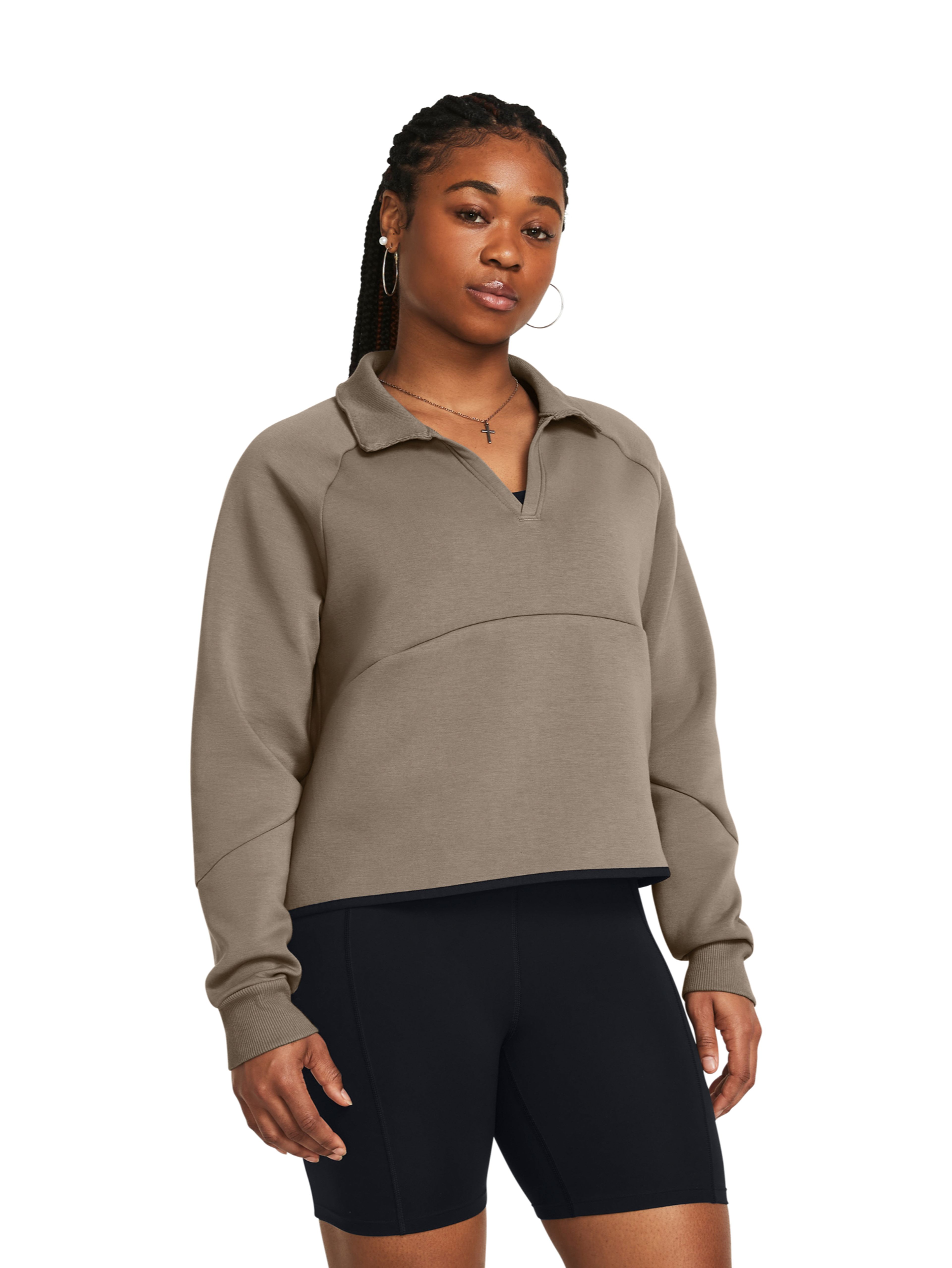 Sieviešu ikdienas džemperis Under Armour Unstoppable Flc Rugby Crop