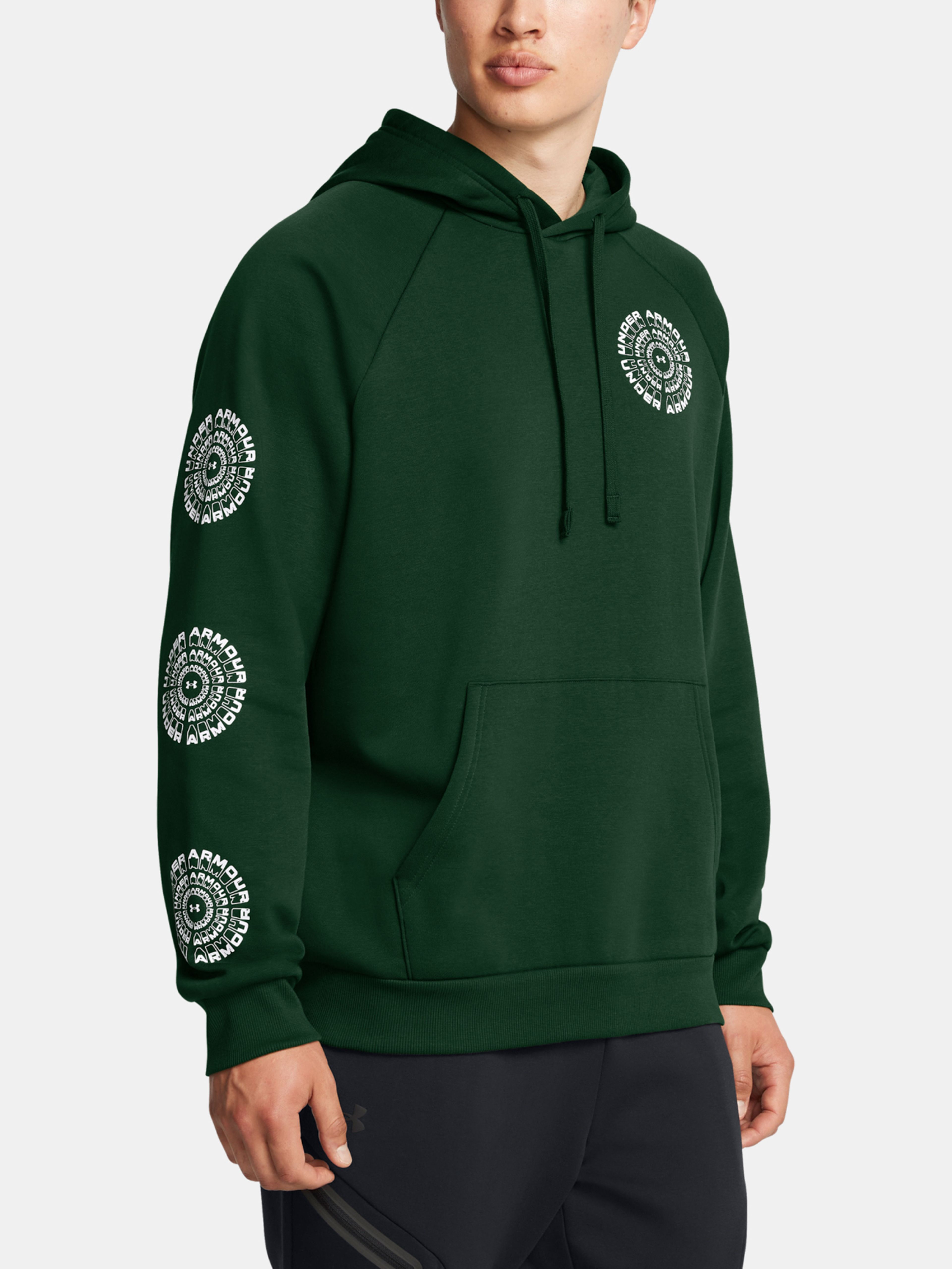 Férfi felső Under Armour UA Rival Fleece HBR Logo HD-GRN