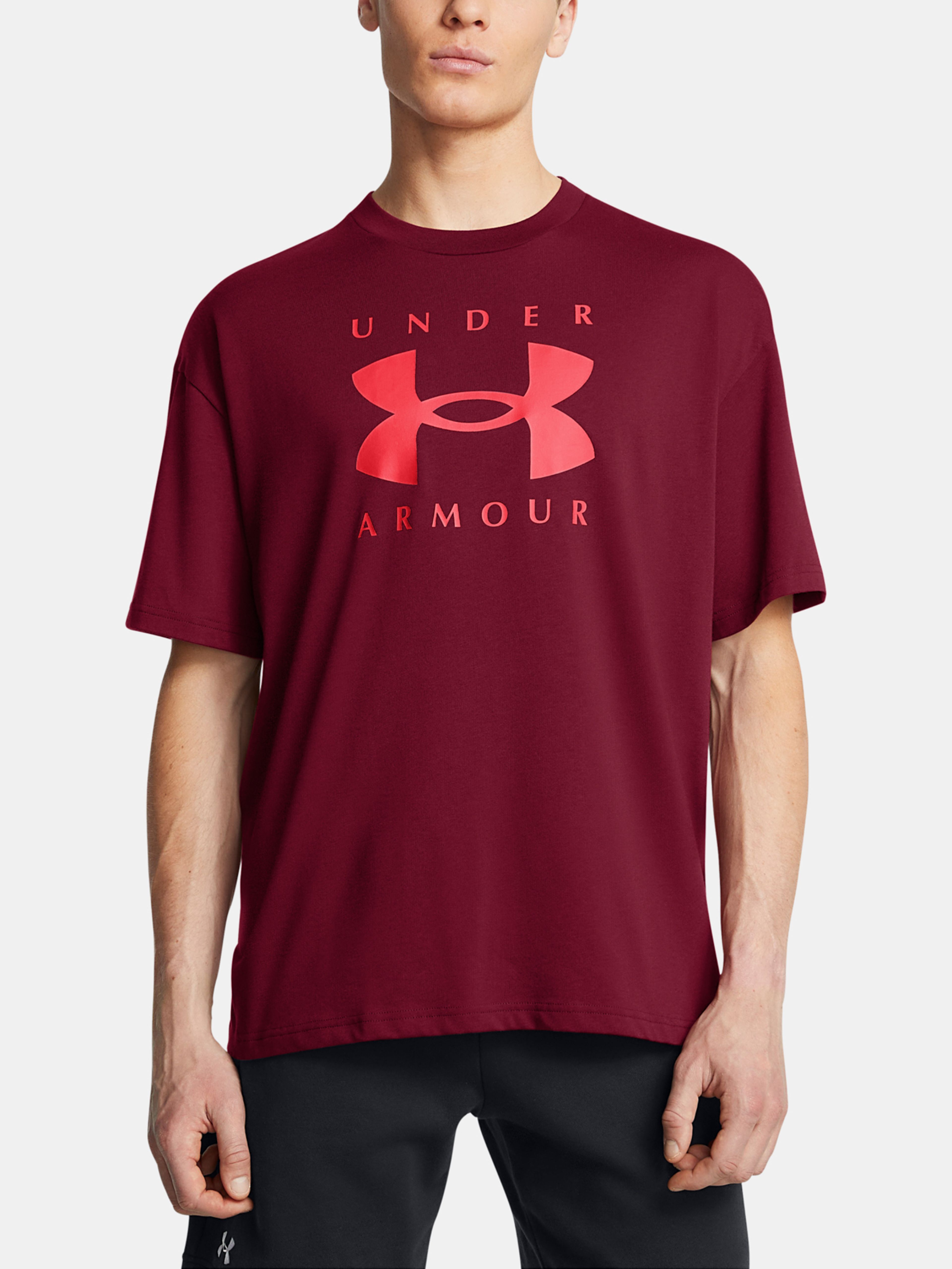 Pánské tričko Under Armour UA M HW OS Branded SS-RED