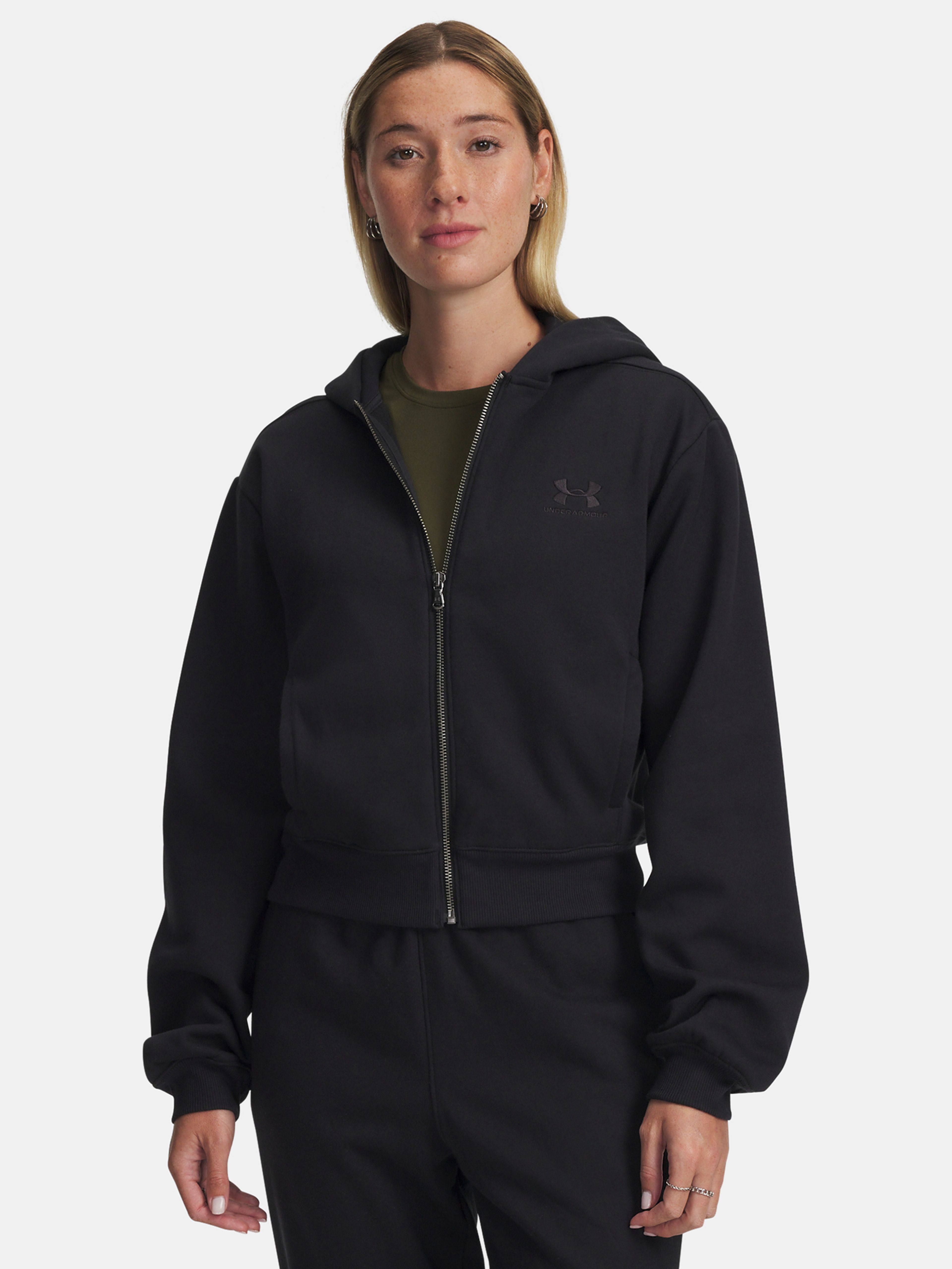 Moteriškas bliuzonas Under Armour UA Icon Vida Flc FZ-BLK