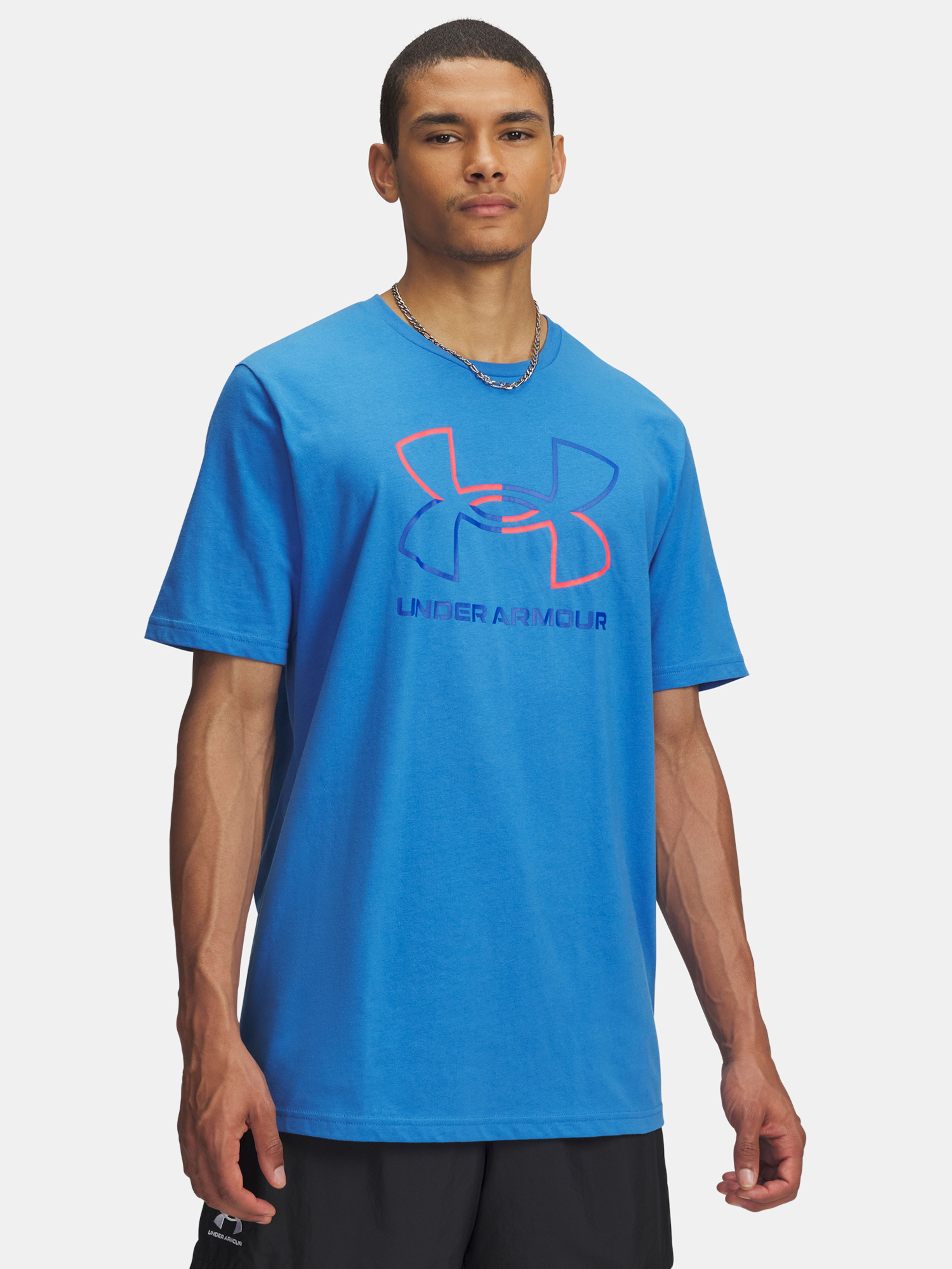 Pánske tričko Under Armour UA GL FOUNDATION UPDATE SS-BLU