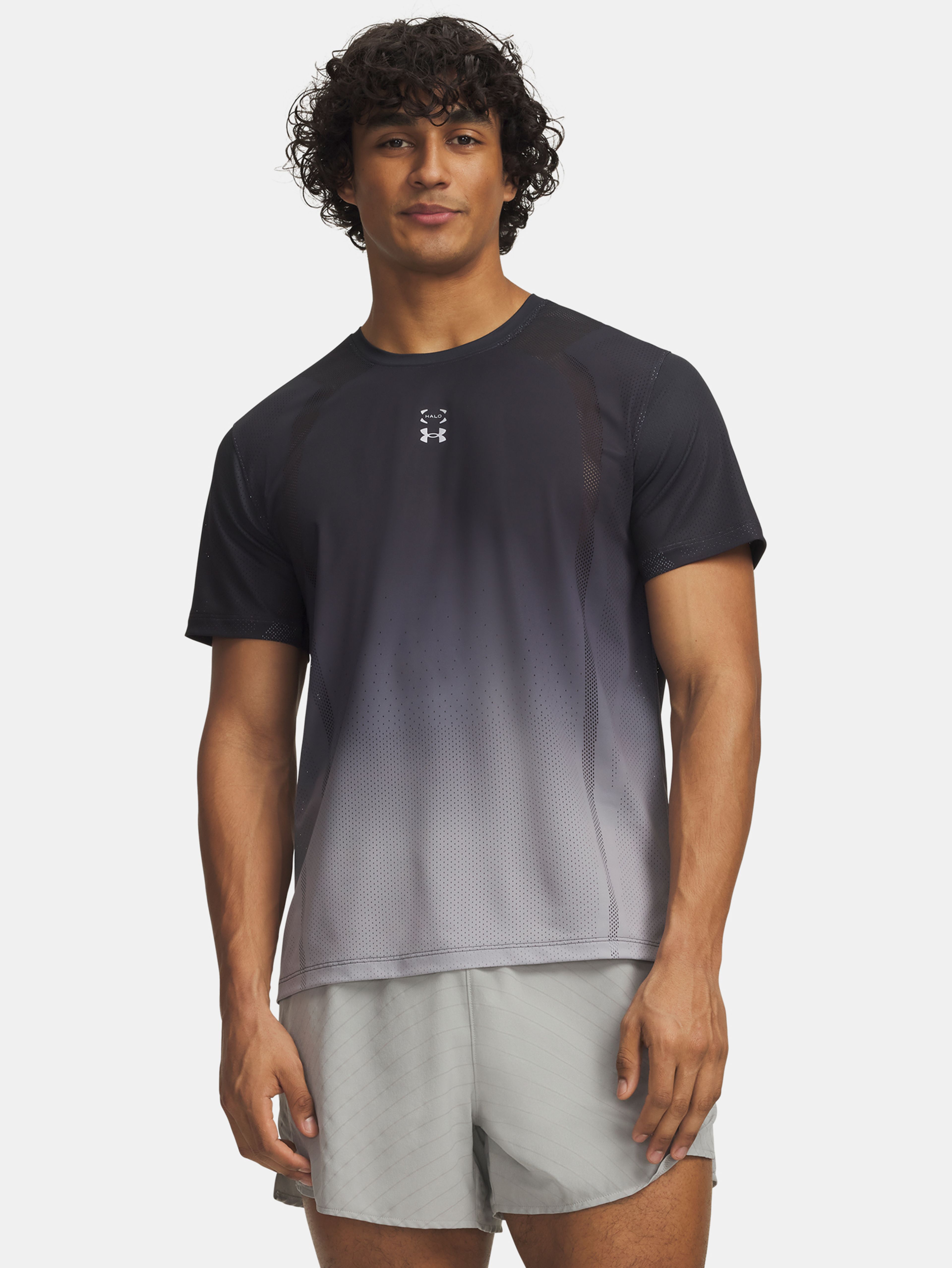 Férfi póló Under Armour UA Halo Run Shortsleeve