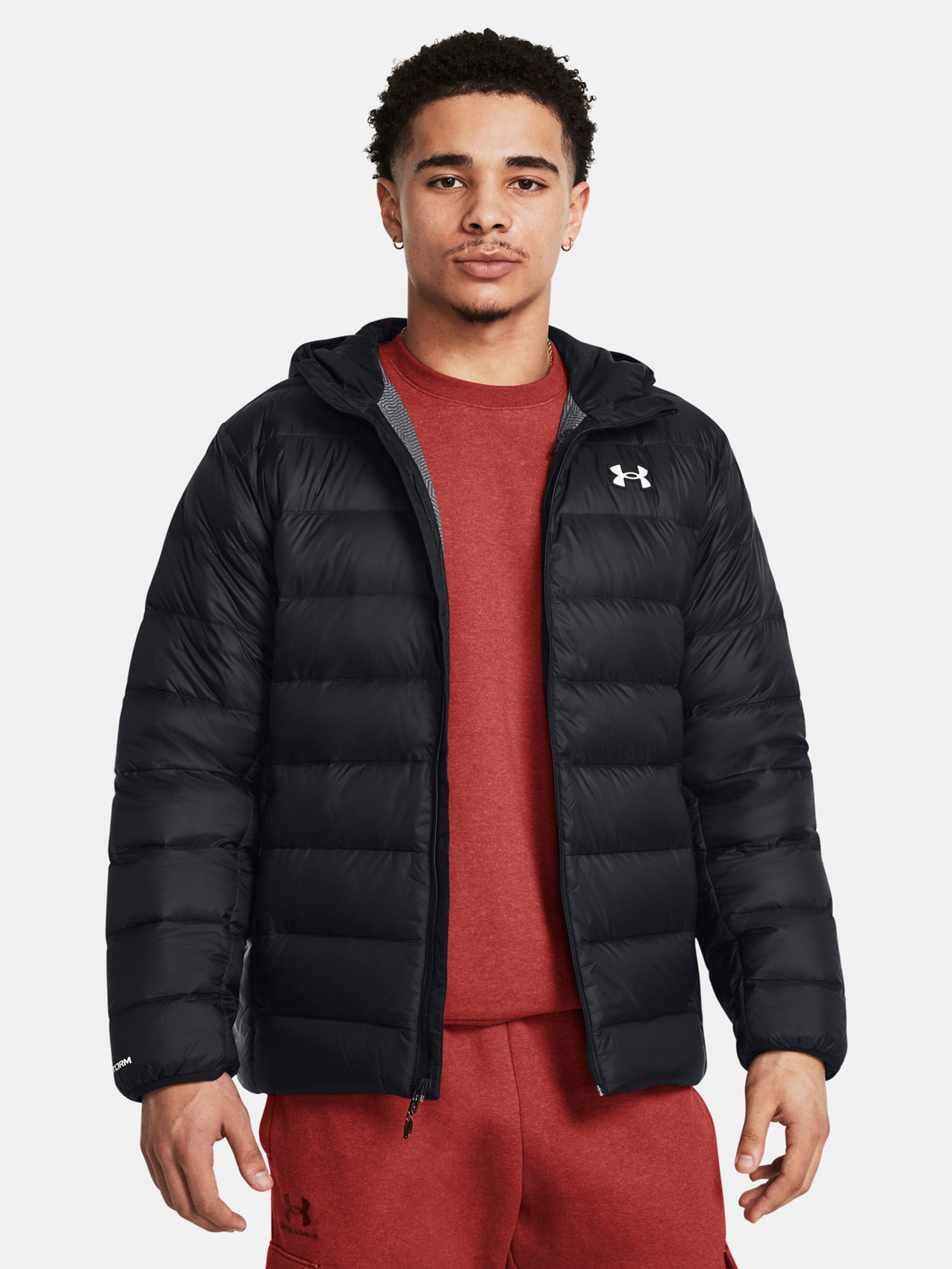 Moška jakna  Under Armour LEGEND DOWN HOODED JACKET-BLK