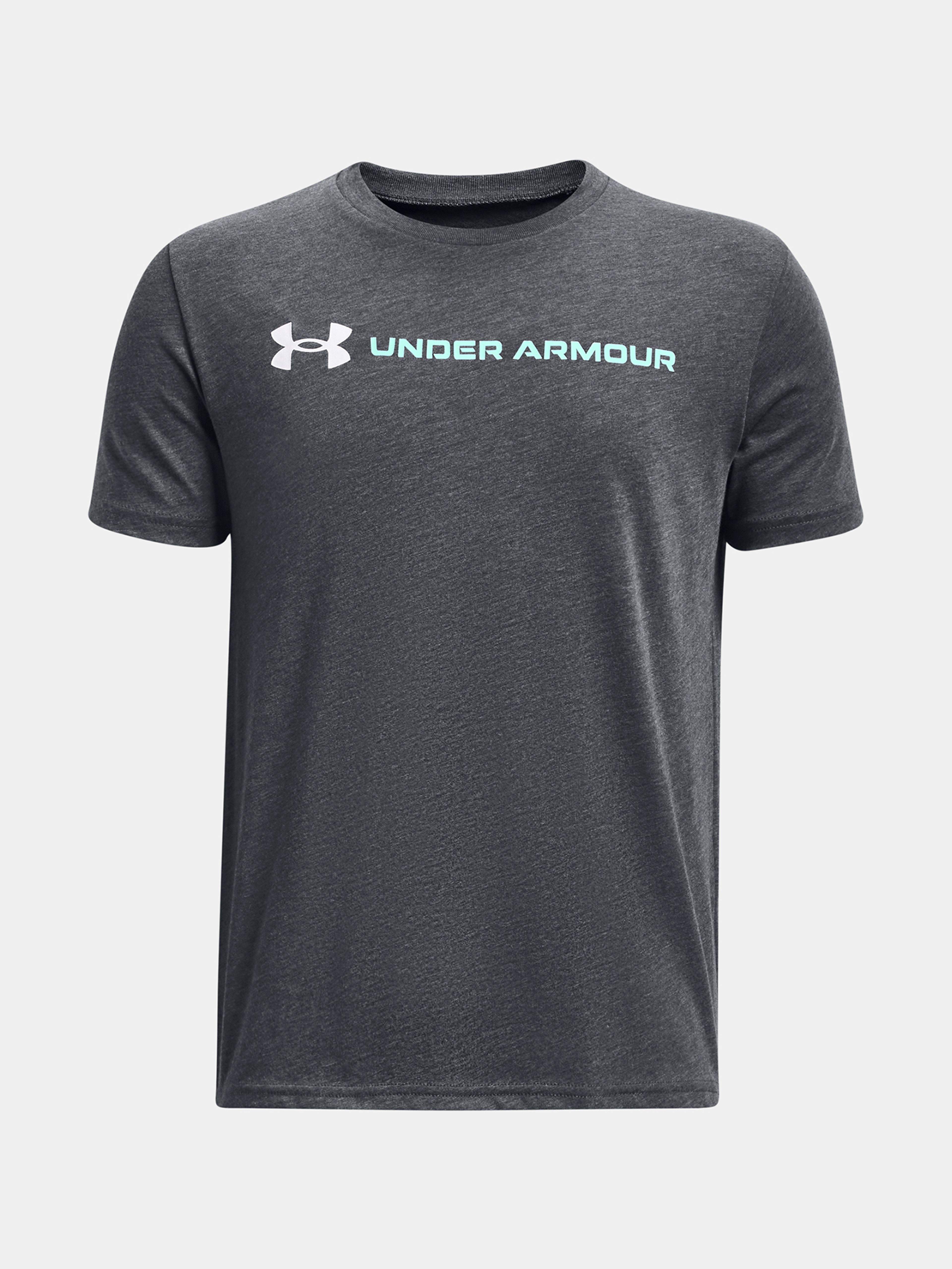 Deška majica Under Armour UA B LOGO WORDMARK SS-GRY