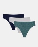 Női tanga Under Armour UA Essen Stretch No Show Thong-Print - 3pk-null - 002