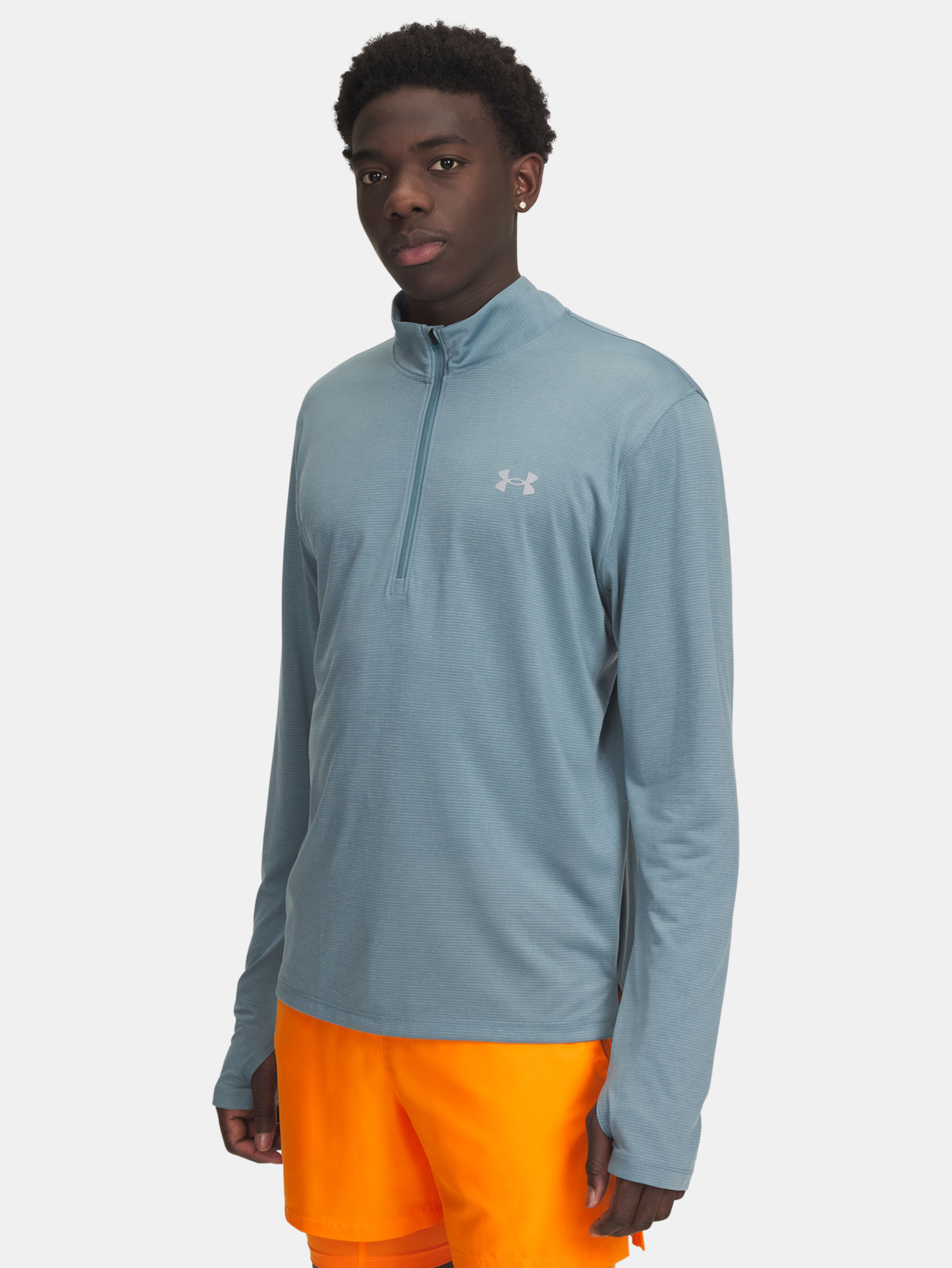 Férfi póló Under Armour UA LAUNCH 1/4 ZIP-BLU