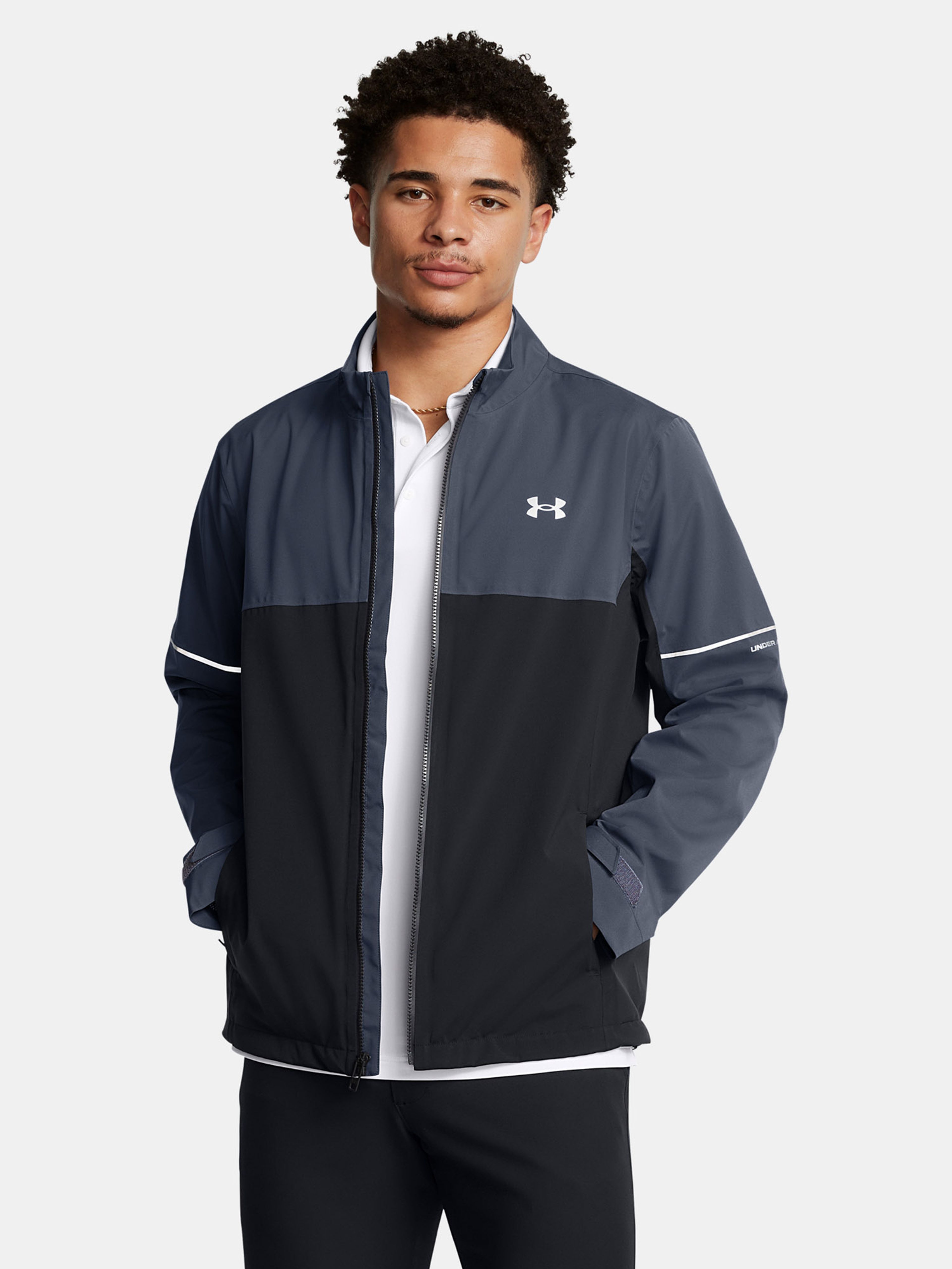 Férfi dzseki Under Armour DRIVE RAIN JACKET-GRY