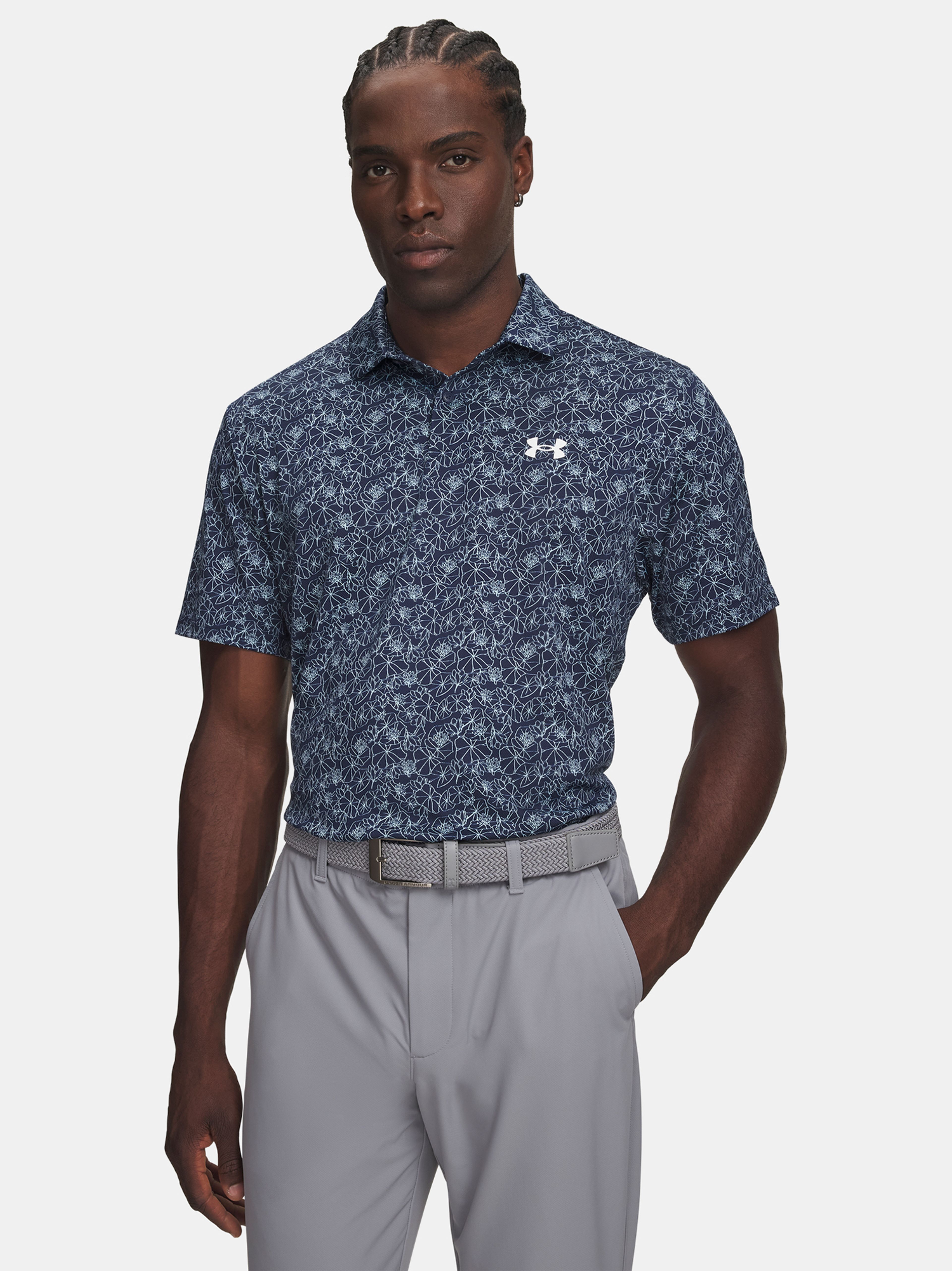 Férfi póló Under Armour UA Matchplay Printed Polo - 001