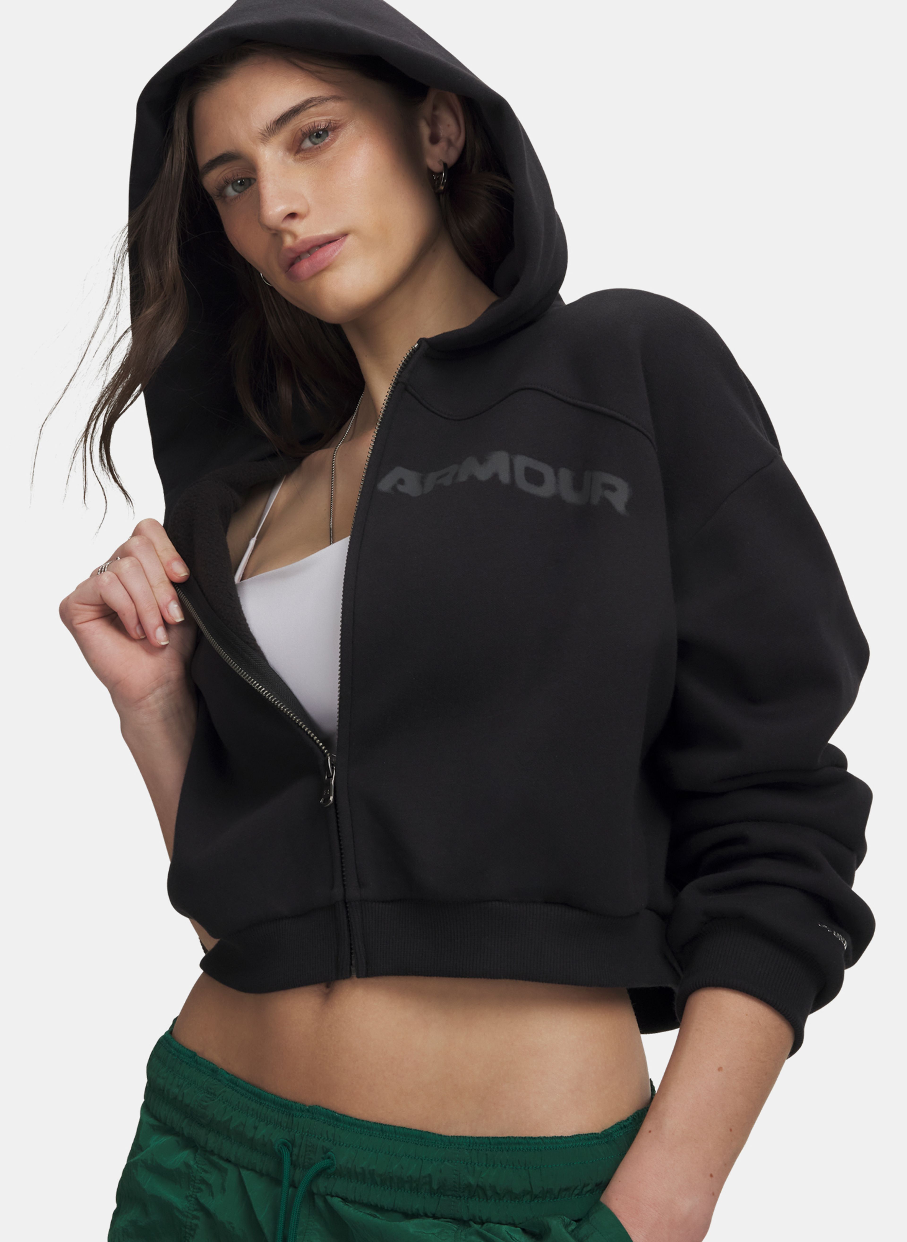Sieviešu ikdienas džemperis Under Armour Icon Flc Wordmark FZ - 003