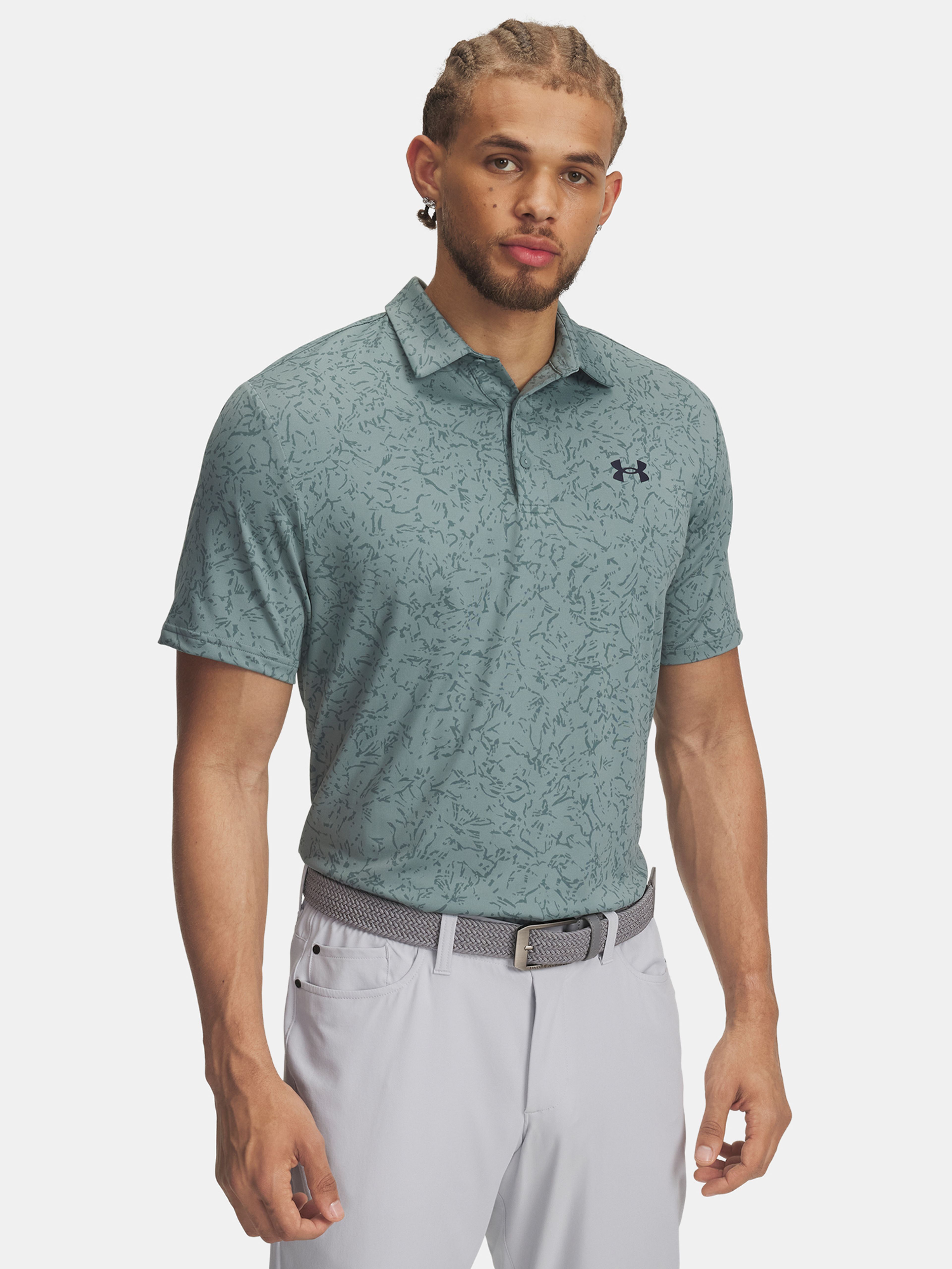 Férfi póló Under Armour UA Playoff 3.0 Printed Polo-GRN