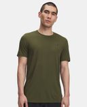 Férfi póló Under Armour UA Rush Seamless Legacy SS-Zöld - 004
