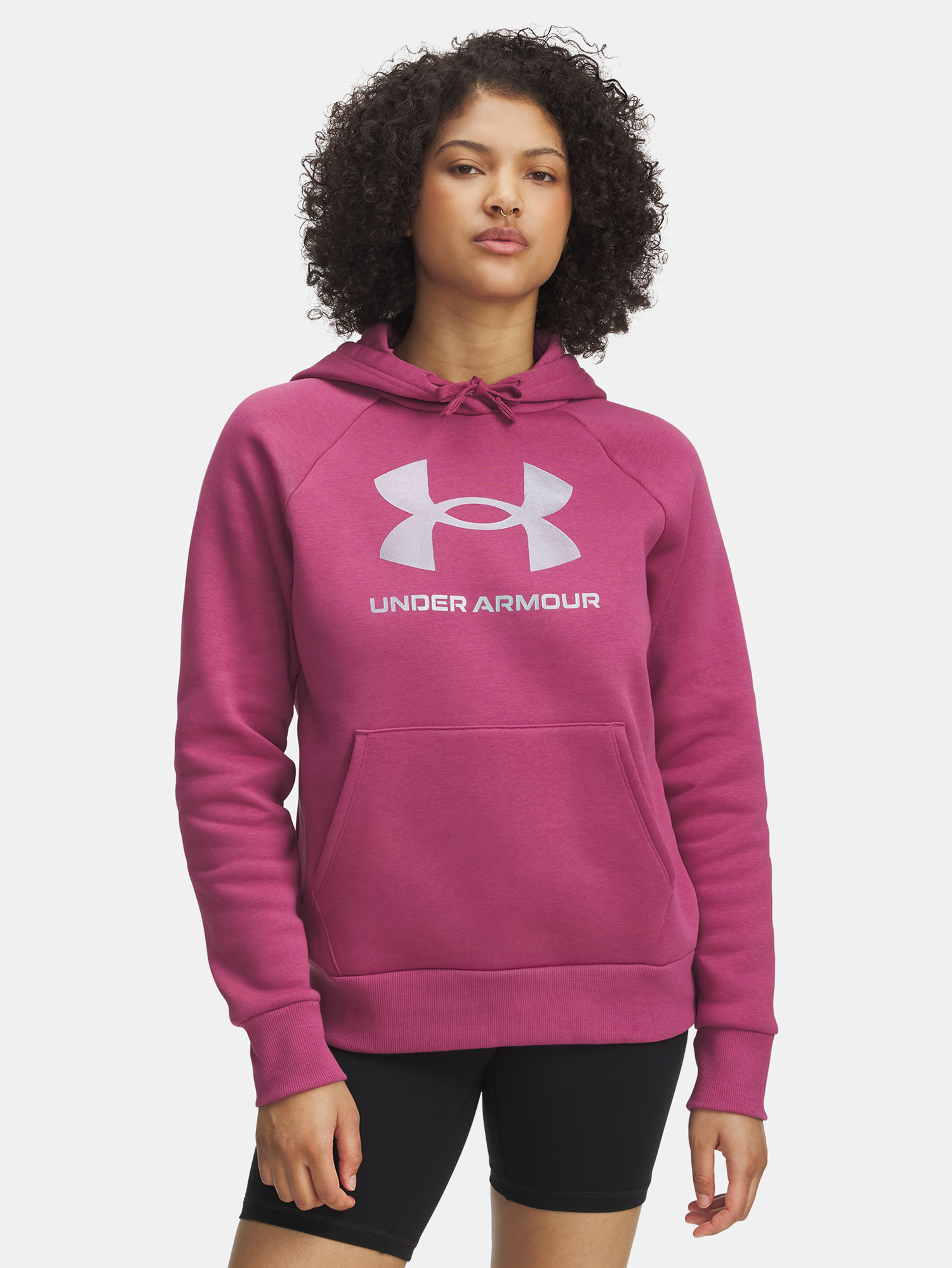 Moteriškas bliuzonas Under Armour UA Rival Flc Shimmer Hdy-RED
