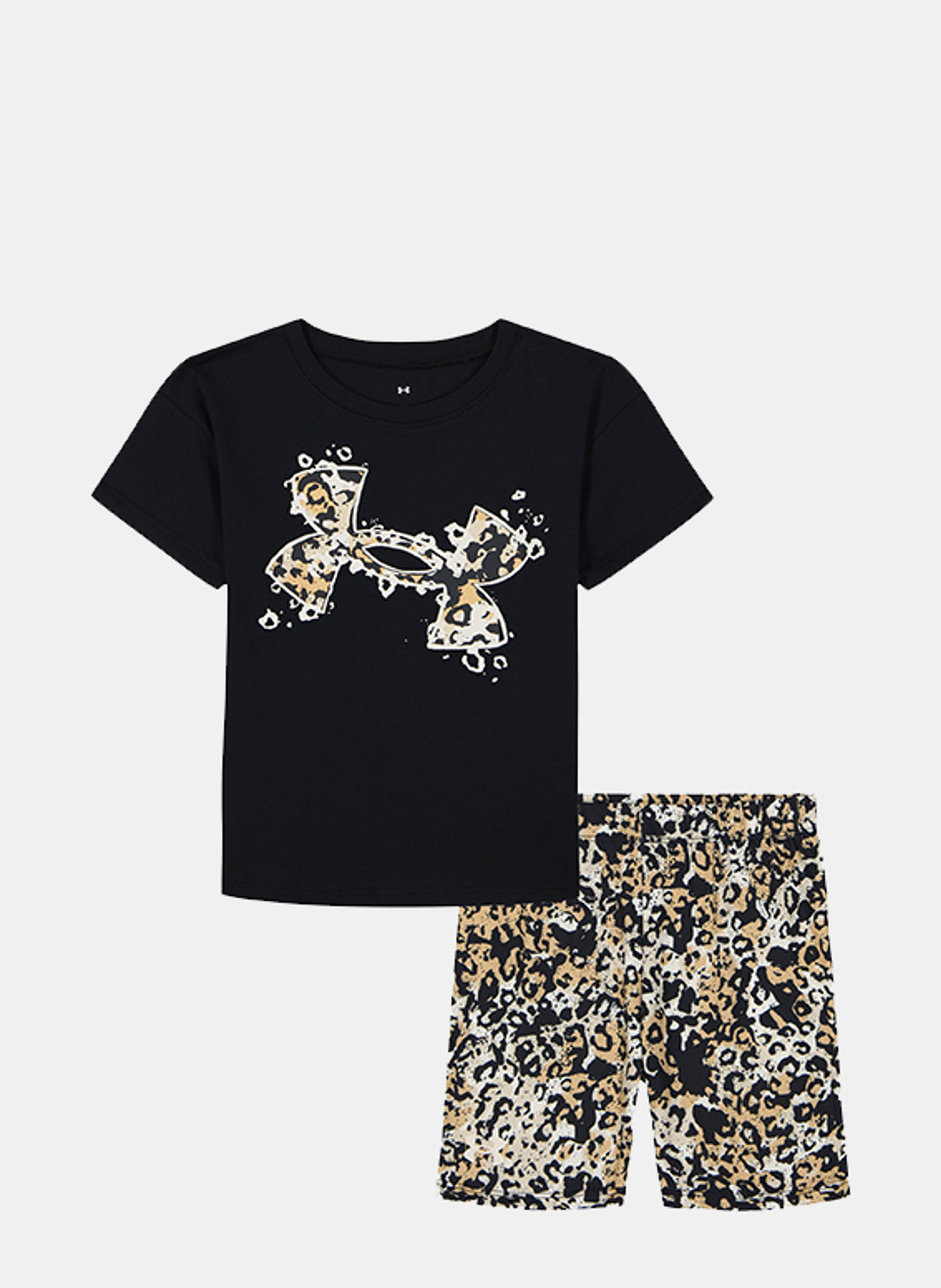 Tüdrukute komplekt Under Armour UA PRINTED BIKE SHORT SET-BLK - 002