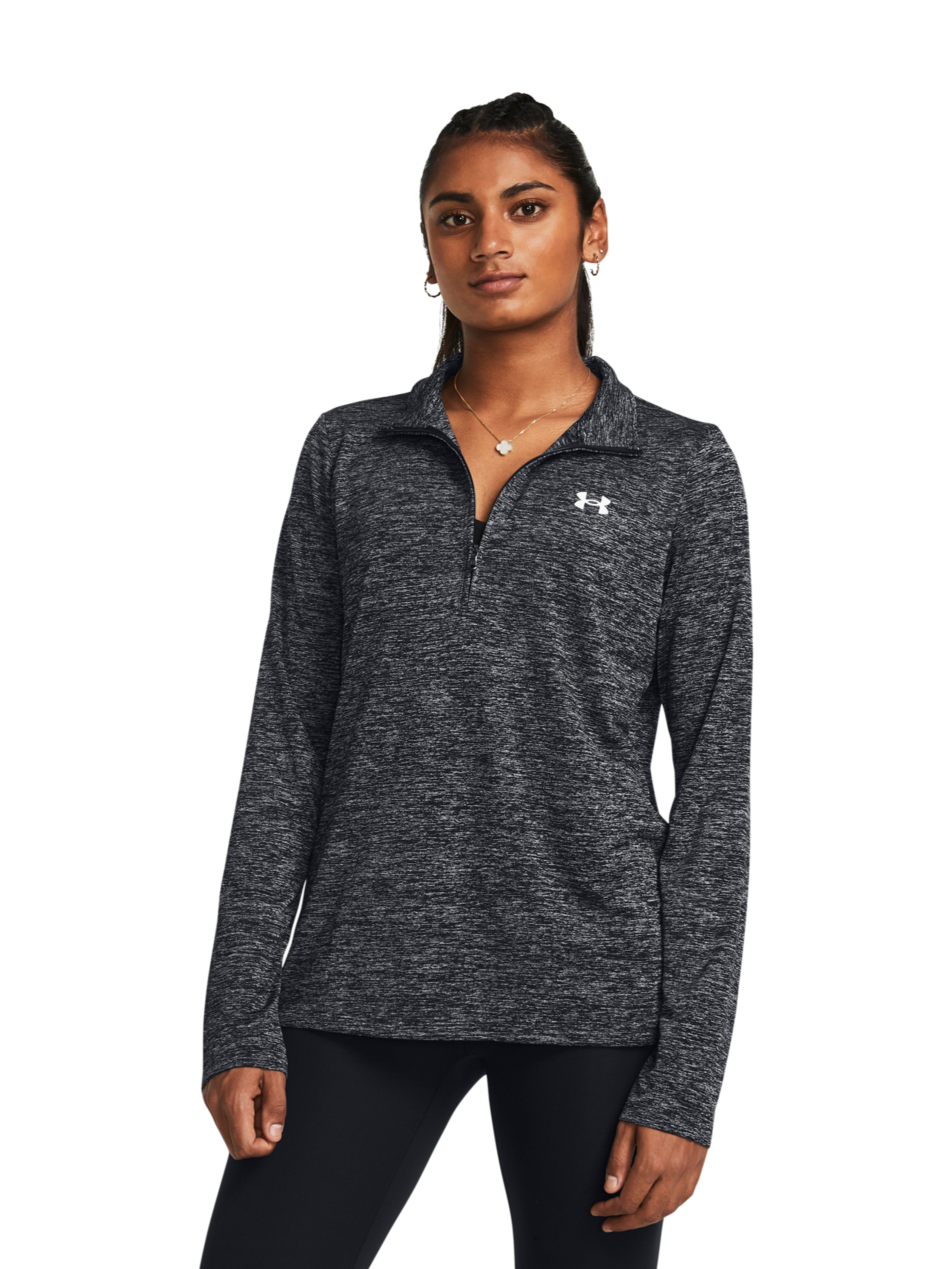 Sieviešu ikdienas džemperis Under Armour Tech 1/2 Zip- Twist-BLK