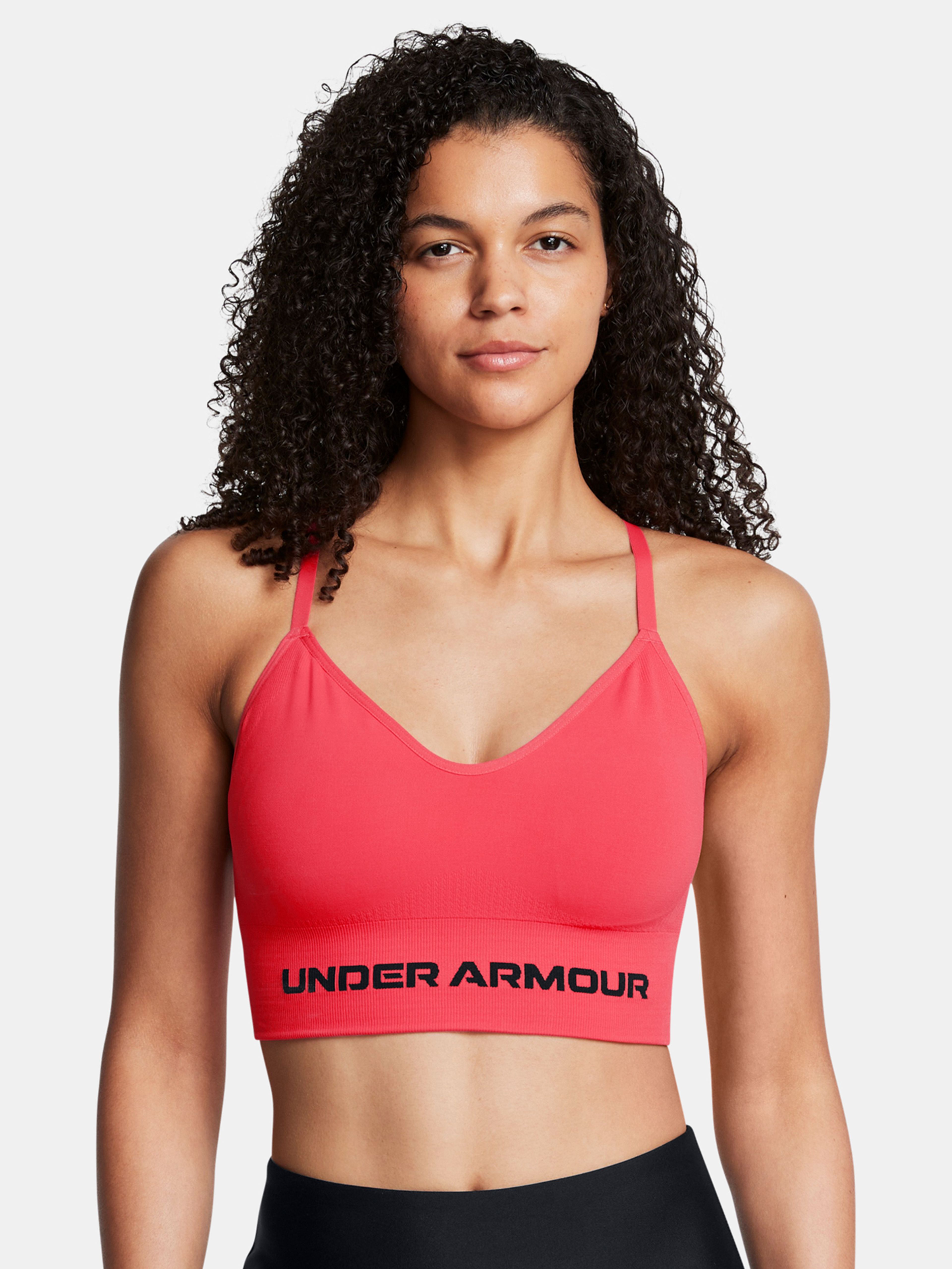 Női melltartó Under Armour Vanish Seamless Low Bra-RED