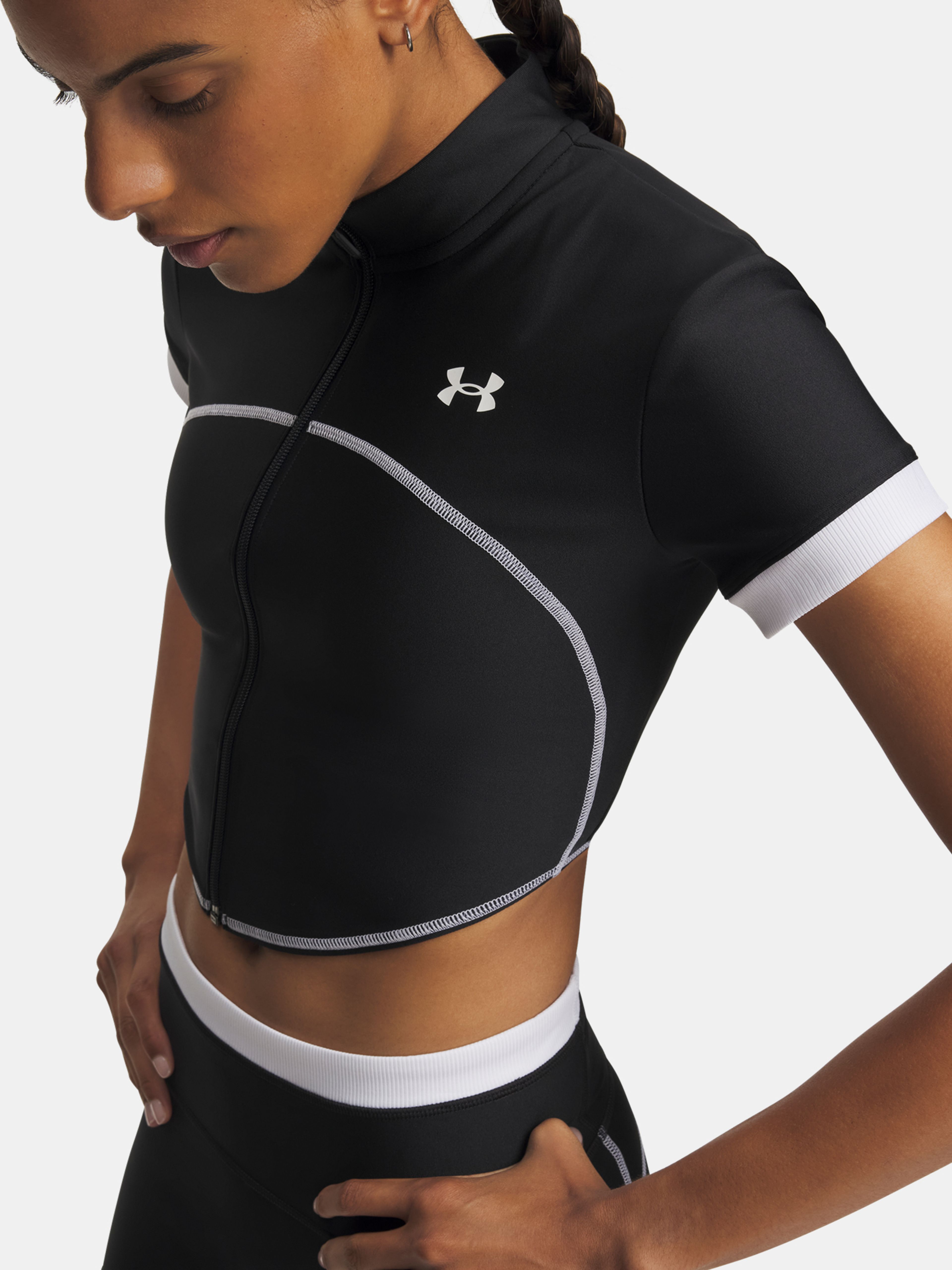 Naiste t-särk Under Armour UA HeatGear Novelty SS FZ - 003