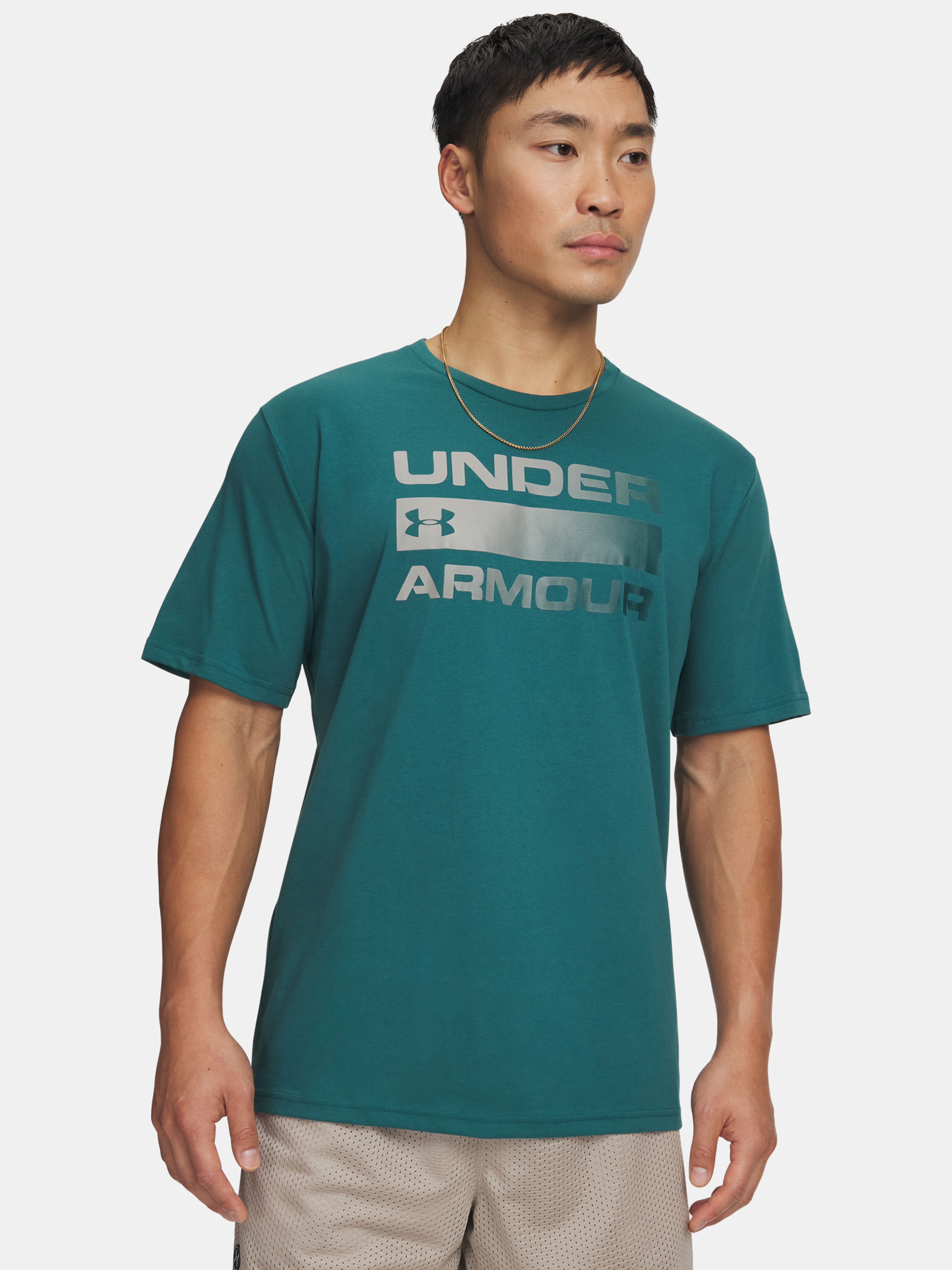 Pánské tričko Under Armour UA TEAM ISSUE WORDMARK SS-GRN