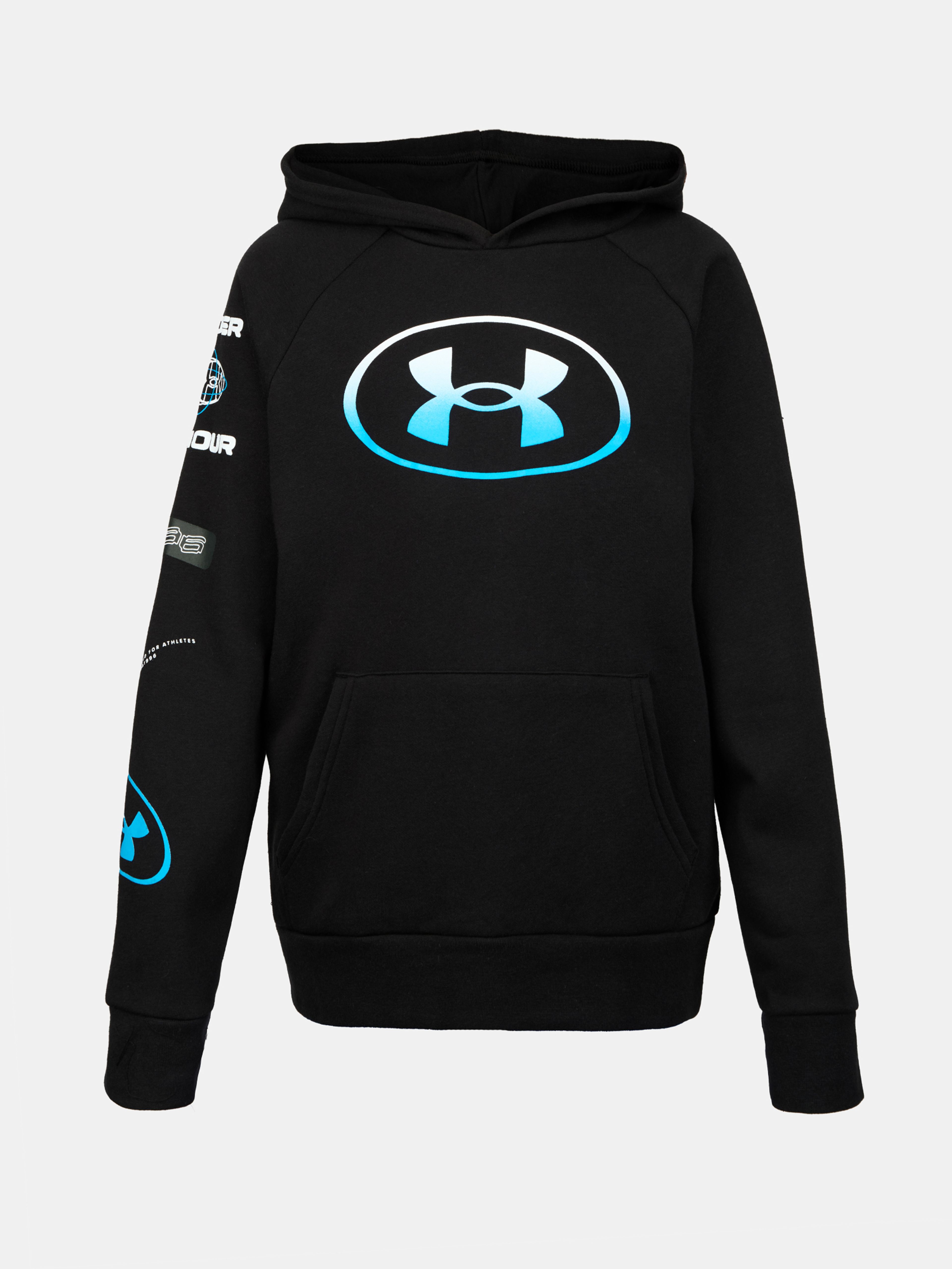 Deški pulover  Under Armour UA Rival Fleece Graphic HD-BLK