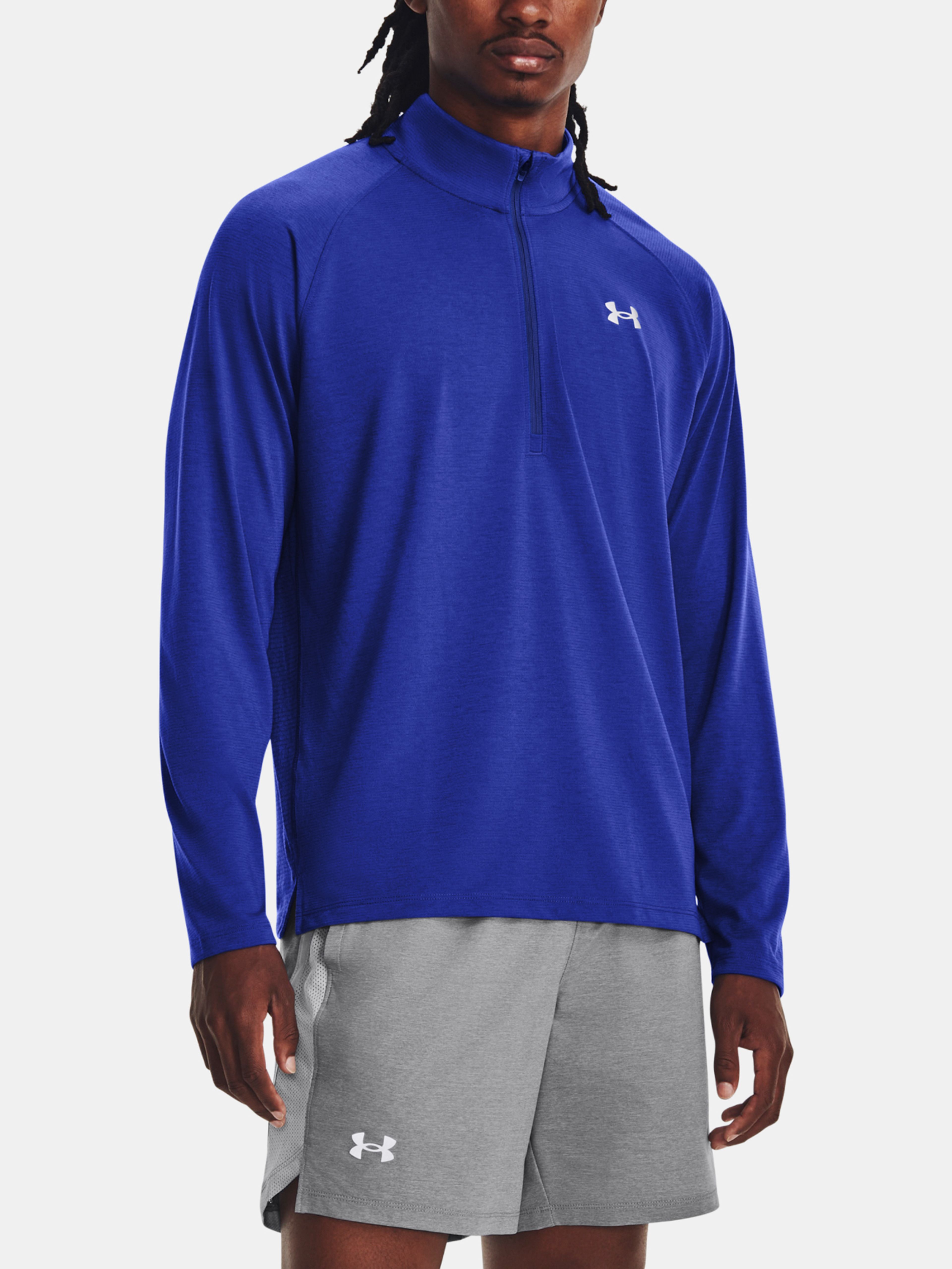 Férfi póló Under Armour UA STREAKER HALF ZIP