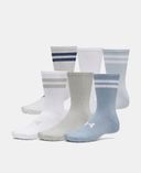 Unisex kojinės Under Armour UA Essential 6pk Crew-Pilka - 004